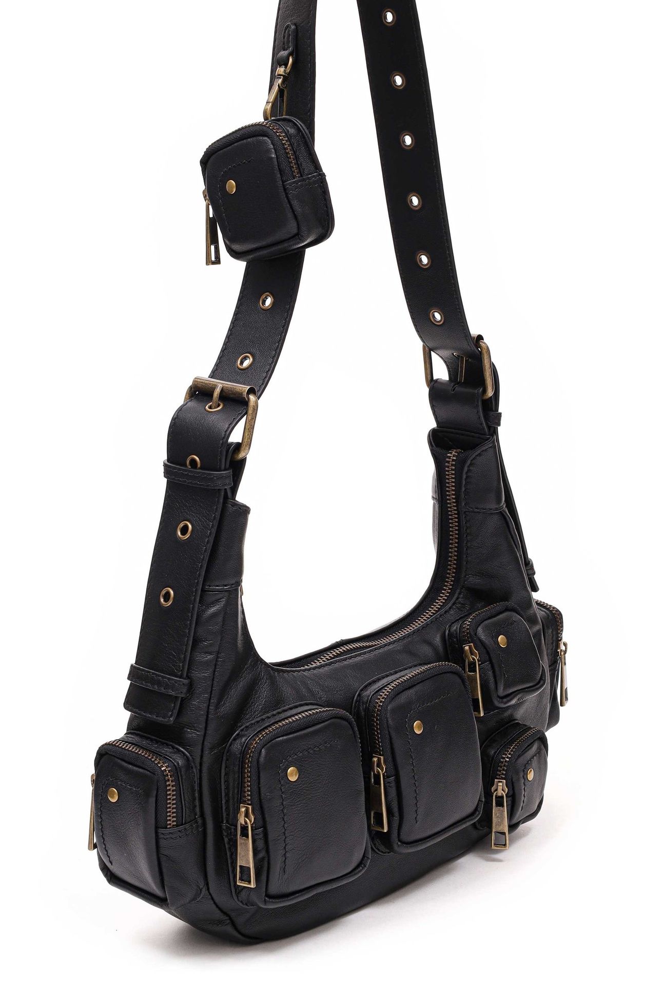 SALLY SMALL POCKET SHEEP BLACK W. GOLD 3