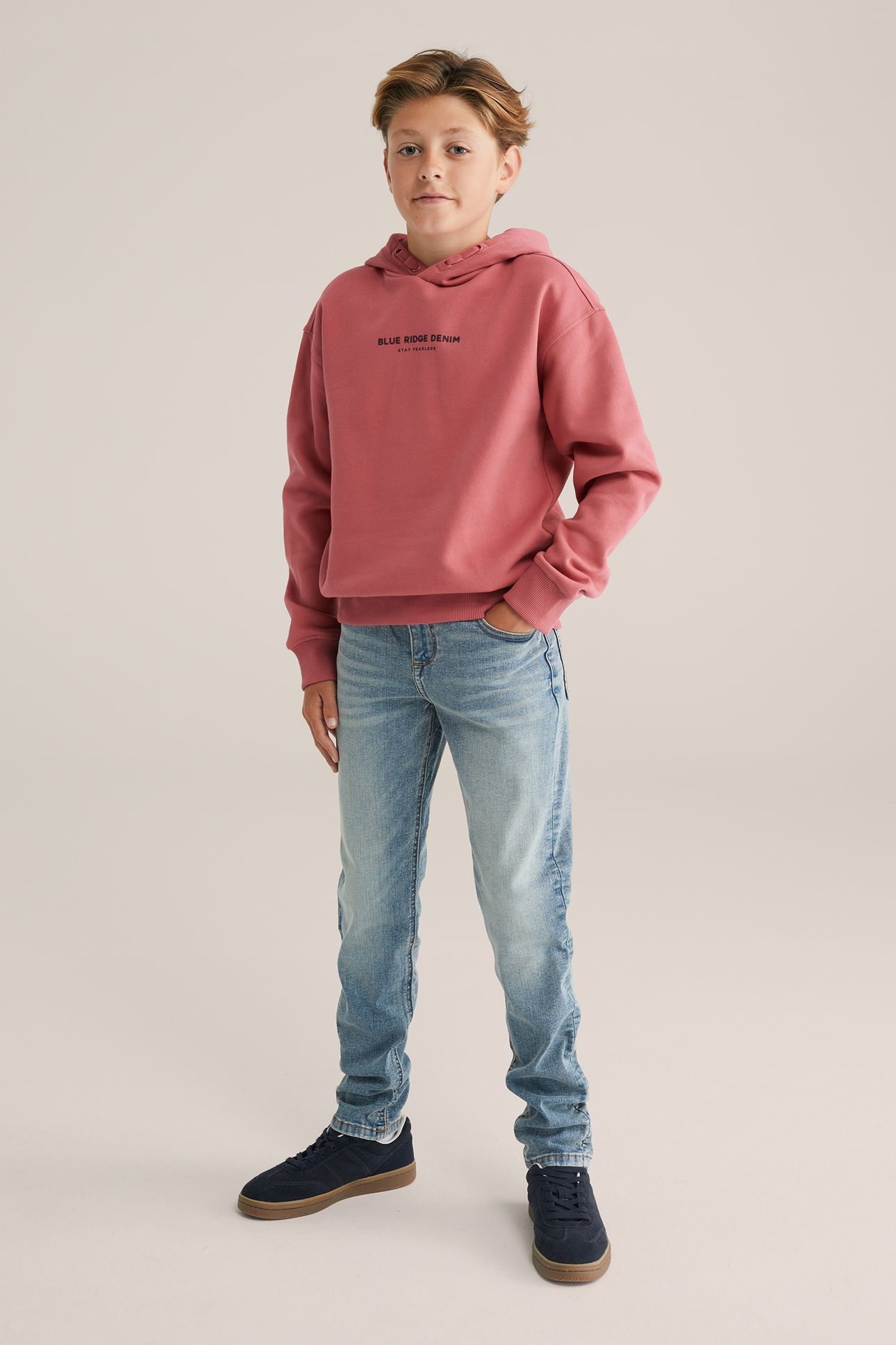 5-POCKET MID WAIST BLUE 1