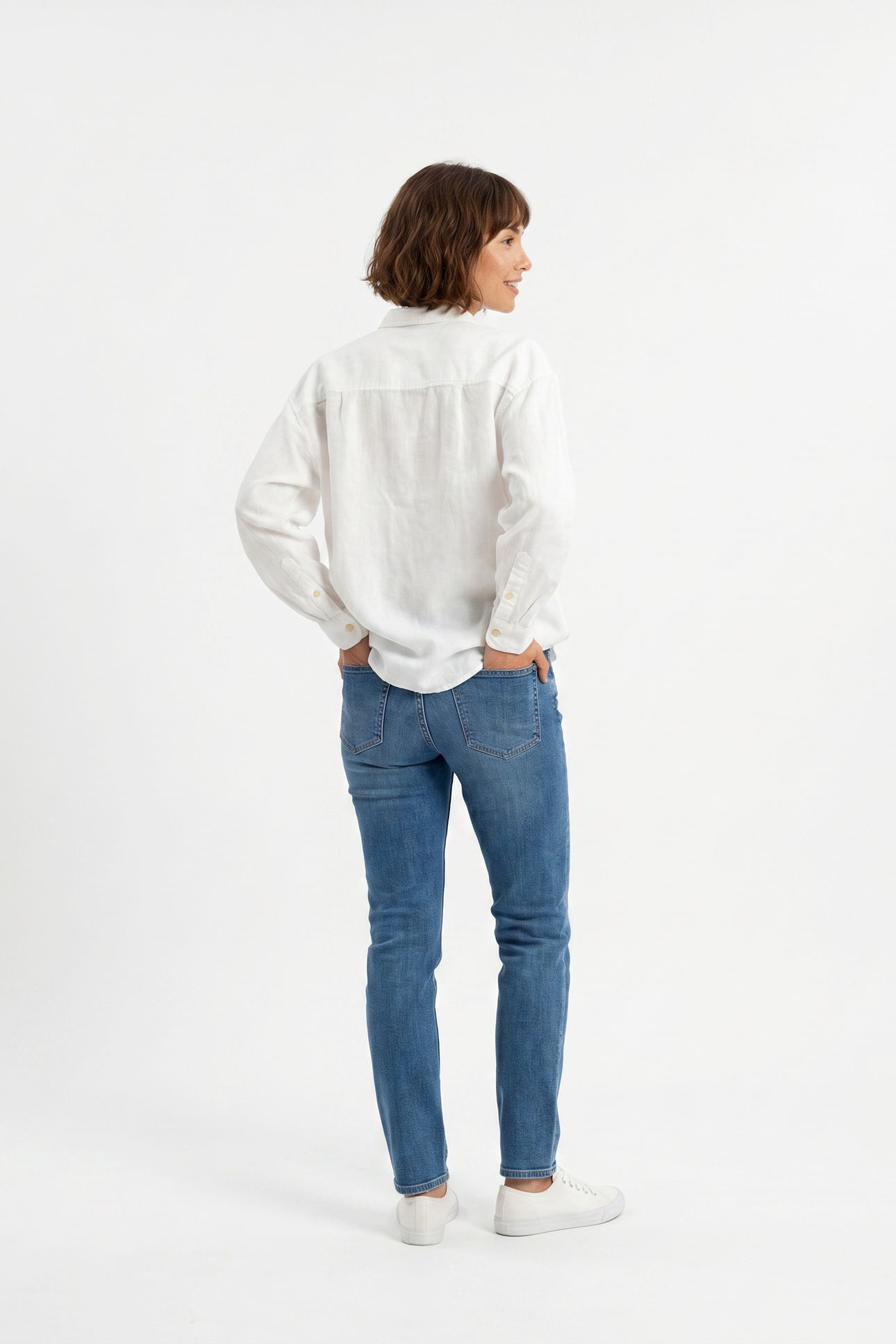 LOOSE SHIRT LS BIG COLLAR WHITE 3