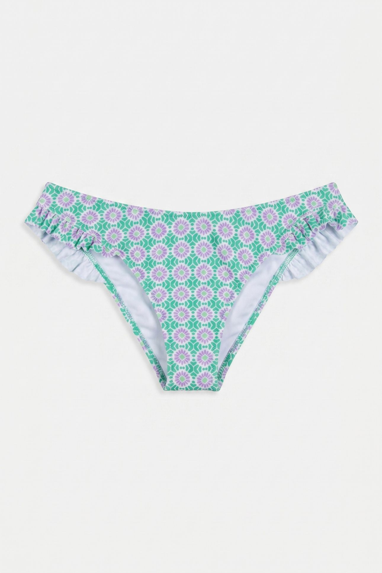 V-SHAPE BIKINI BOTTOM PORTO TILE FRESH GREEN 2