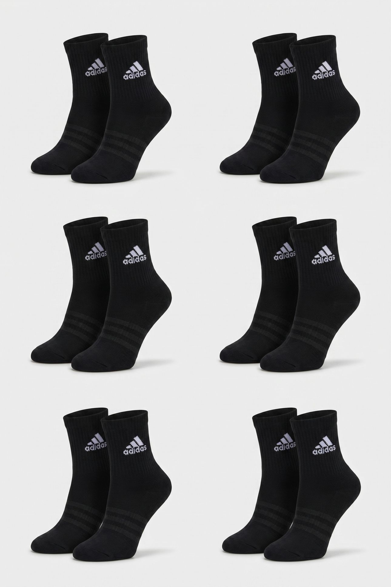 PERFORMANCE CUSHIONED SPORTSWEAR CREW SOCKS 6 PAIRS 5
