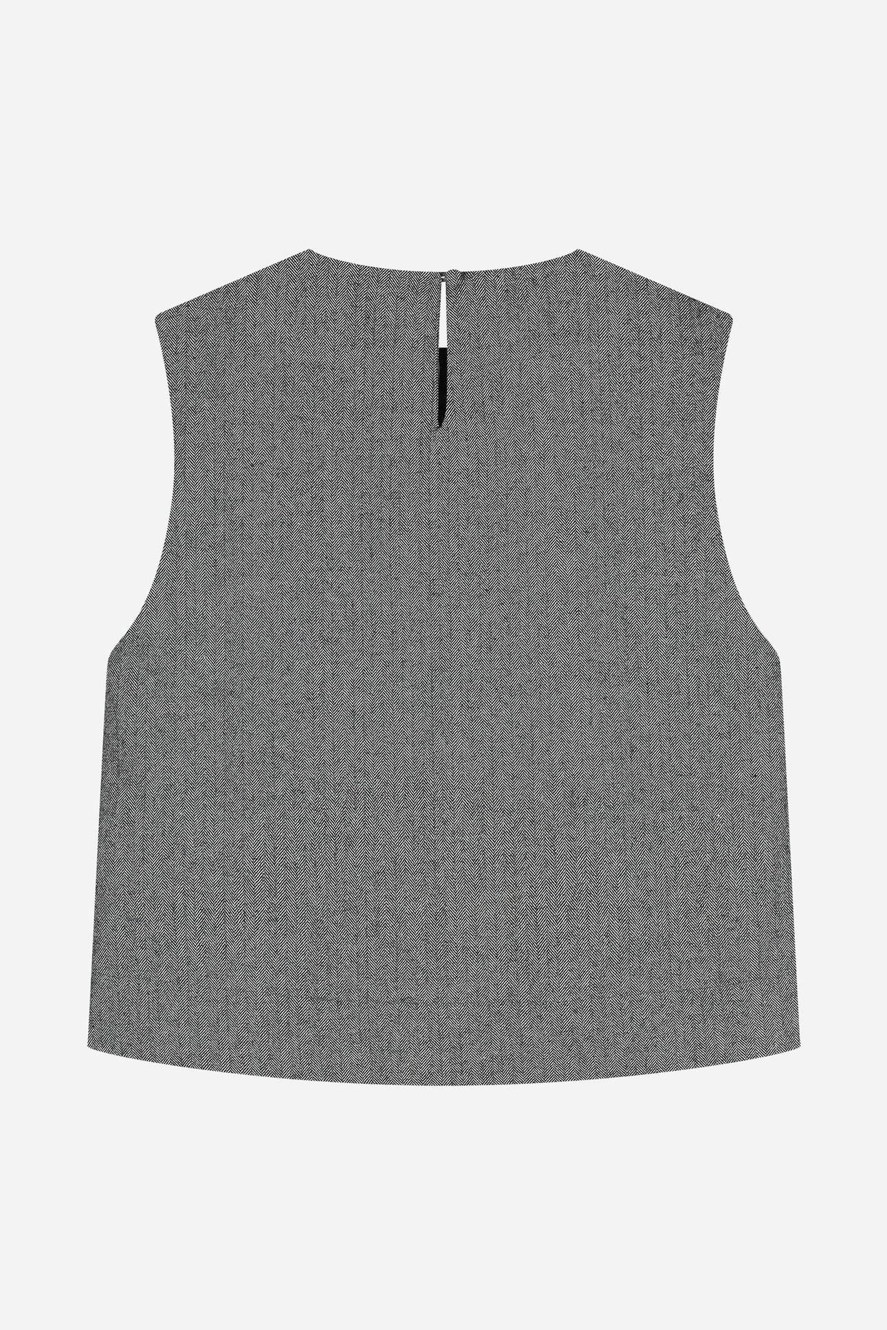 NOUS SOMMES LABELS – MIRA SL HERRINGBONE TOP GREY 4
