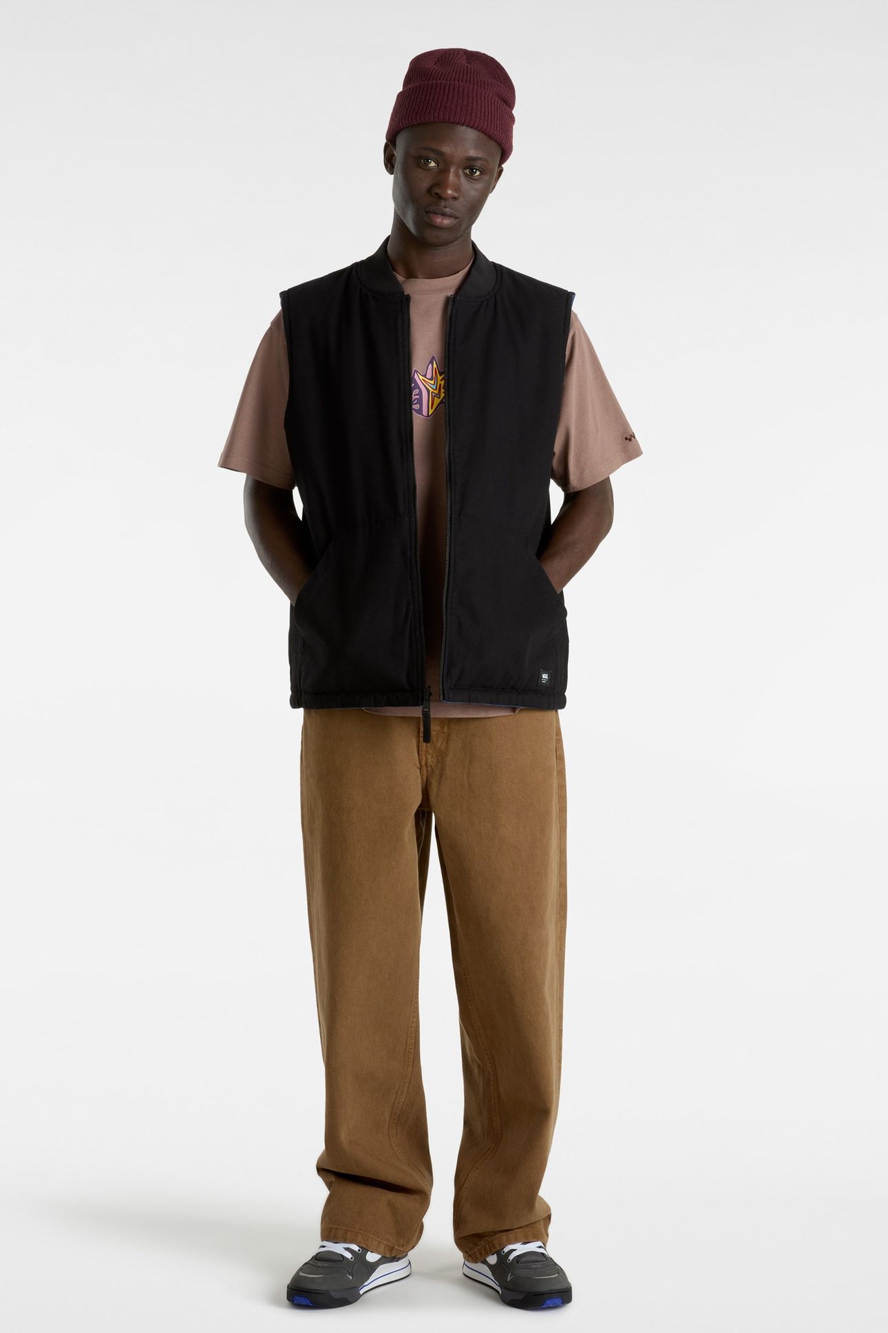 TALBOT REVERSIBLE VEST BLACK/TRUE BLUE 1
