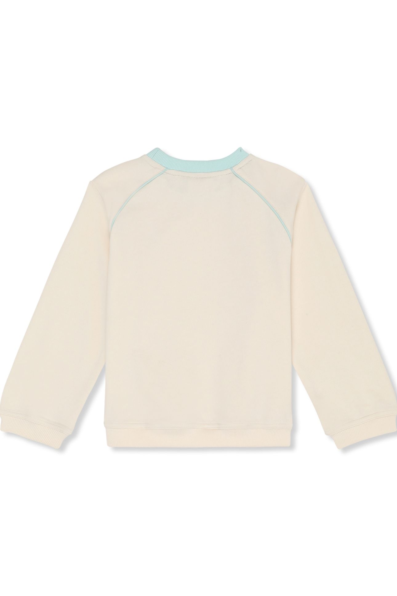 PRATOLINO LOOSE CREWNECK SWEATSHIRT EGRET-SOOTHING SEA 2