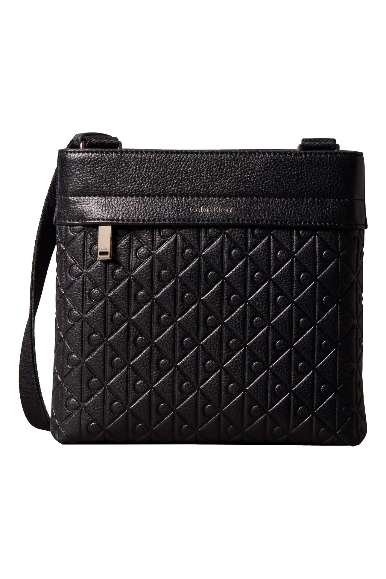 EMBLEM EMBOSS SLING BAG BLACK 2