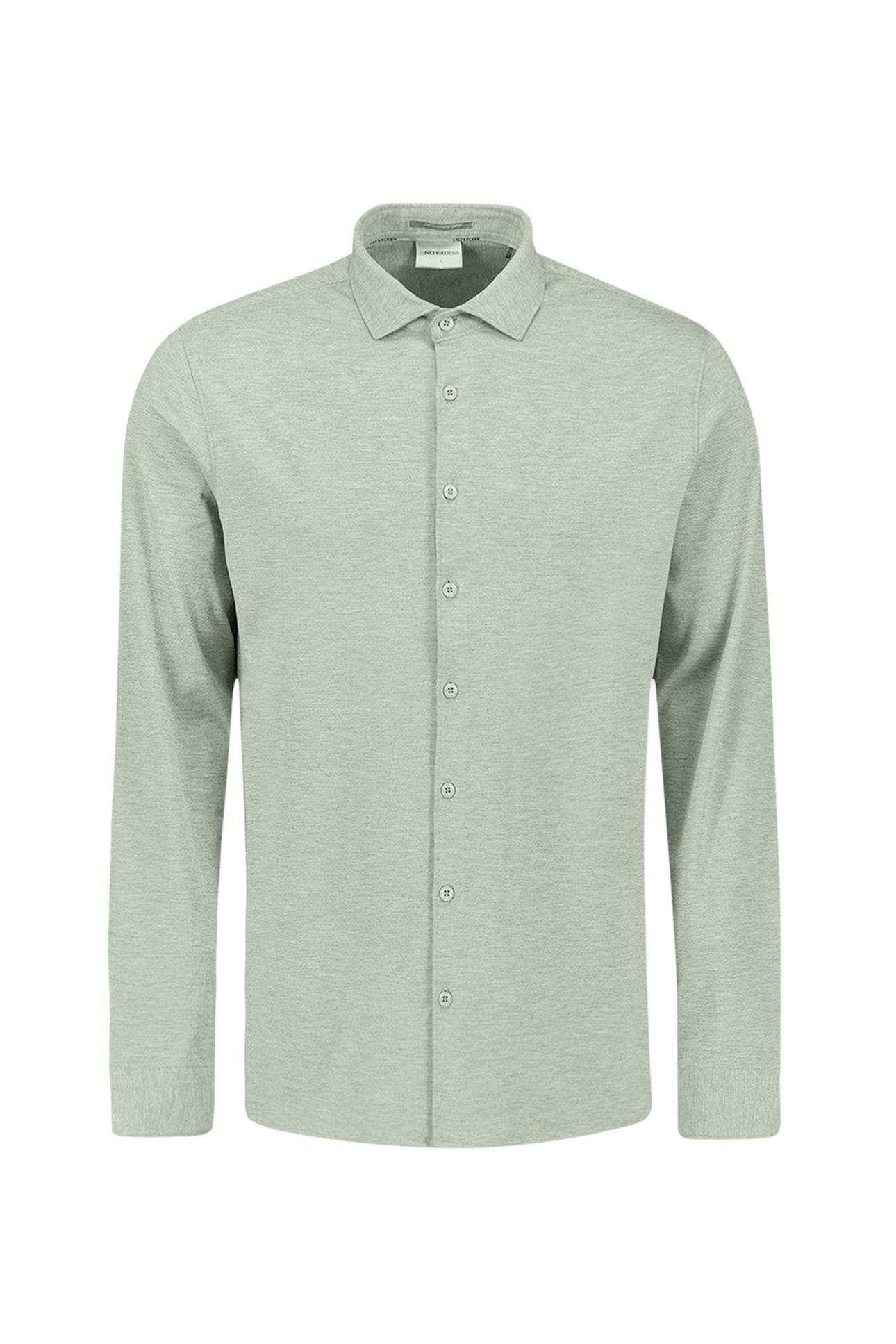 SHIRT JERSEY MELANGE STRETCH MINT 3