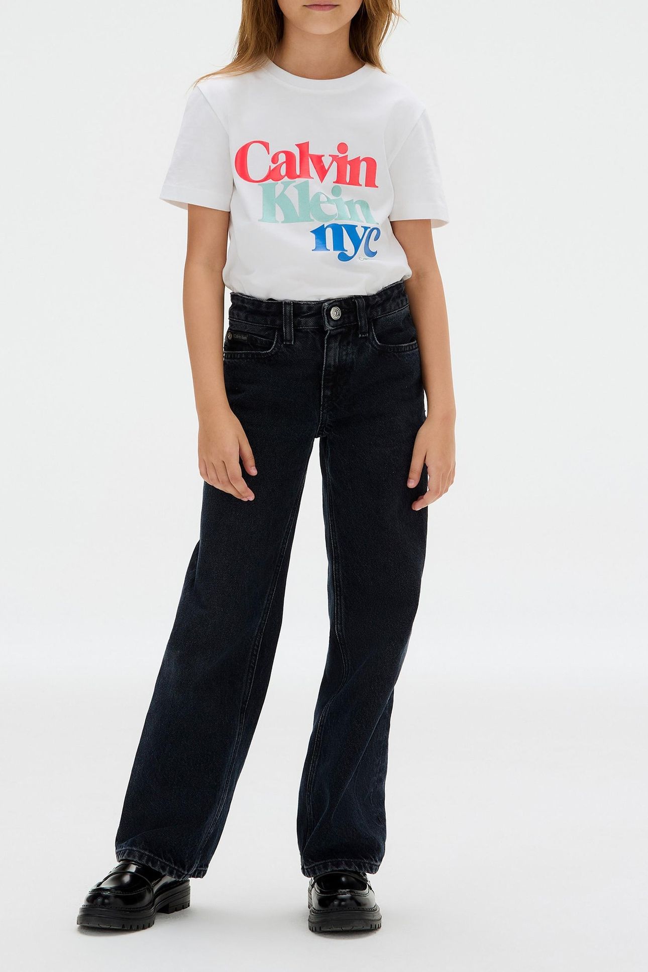 GIRLS PEARL SIGNATURE NYC T-SHIRT BRIGHT WHITE 2