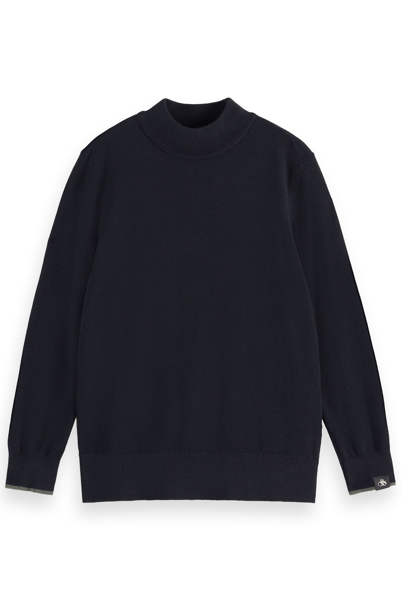 BOY REGULAR-FIT MOCK NECK PULLOVER ANTHRACITE 2