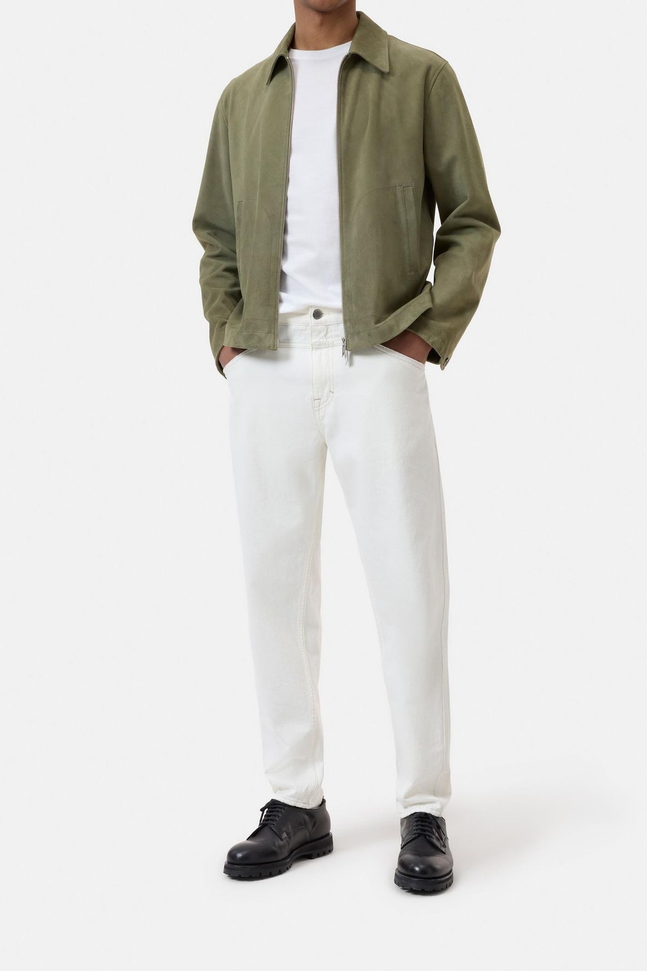 LEATHER BLOUSON CHINO GREEN 2