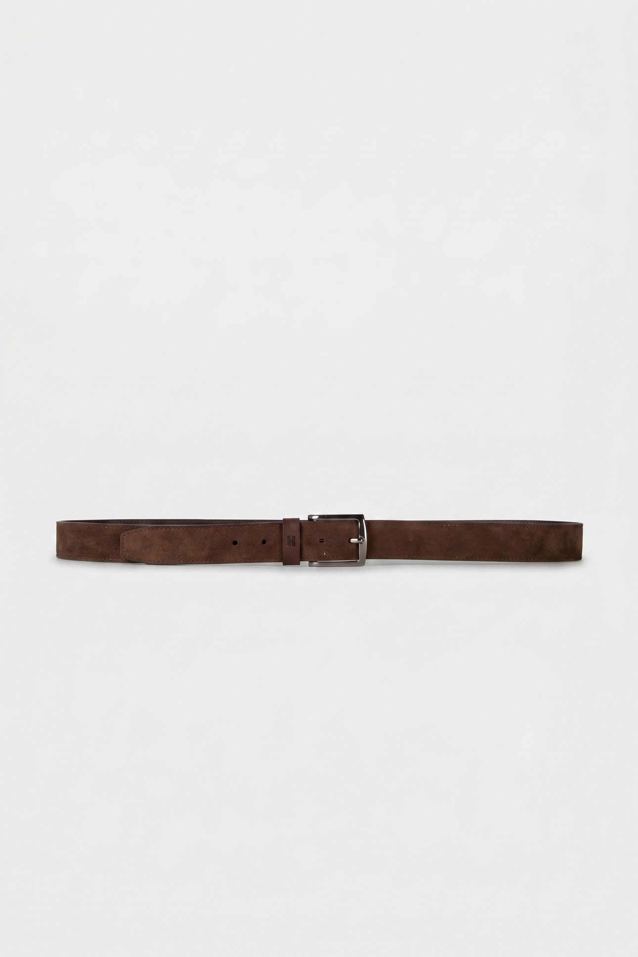 DENTON ELEVATED SUEDE BELT RICH WALNUT 1