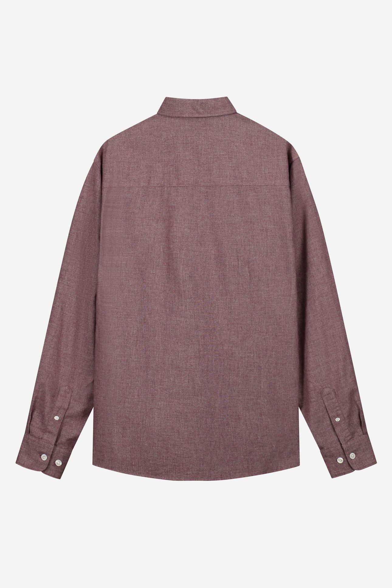 WAL – JAMES BRUSHED TWILL REGULAR SHIRT BURGUNDY 2