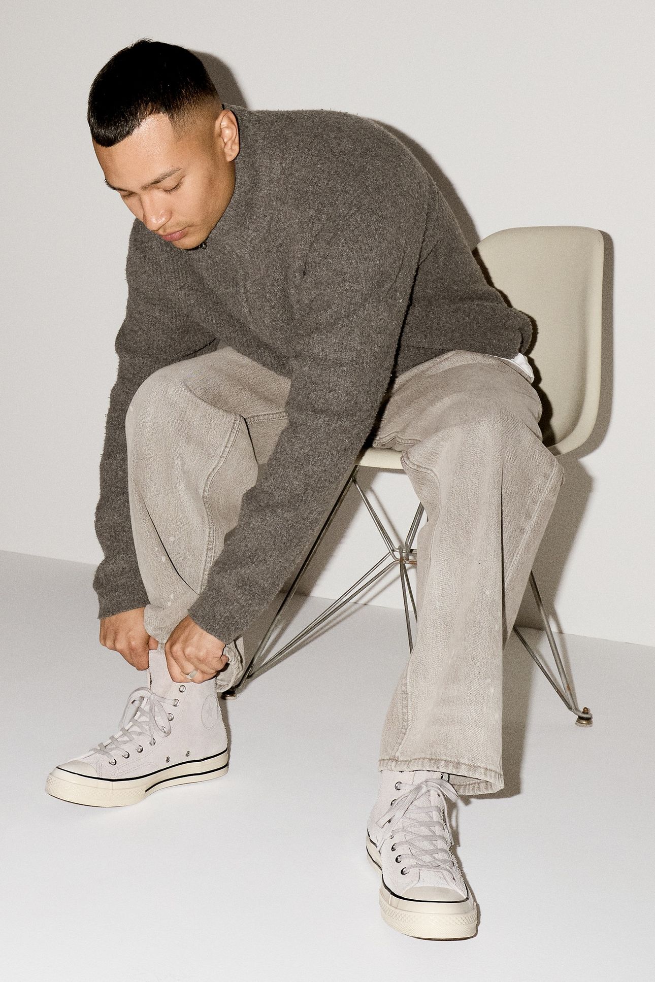UNISEX CHUCK 70 HI BARELY GREY/BARELY GREY 10