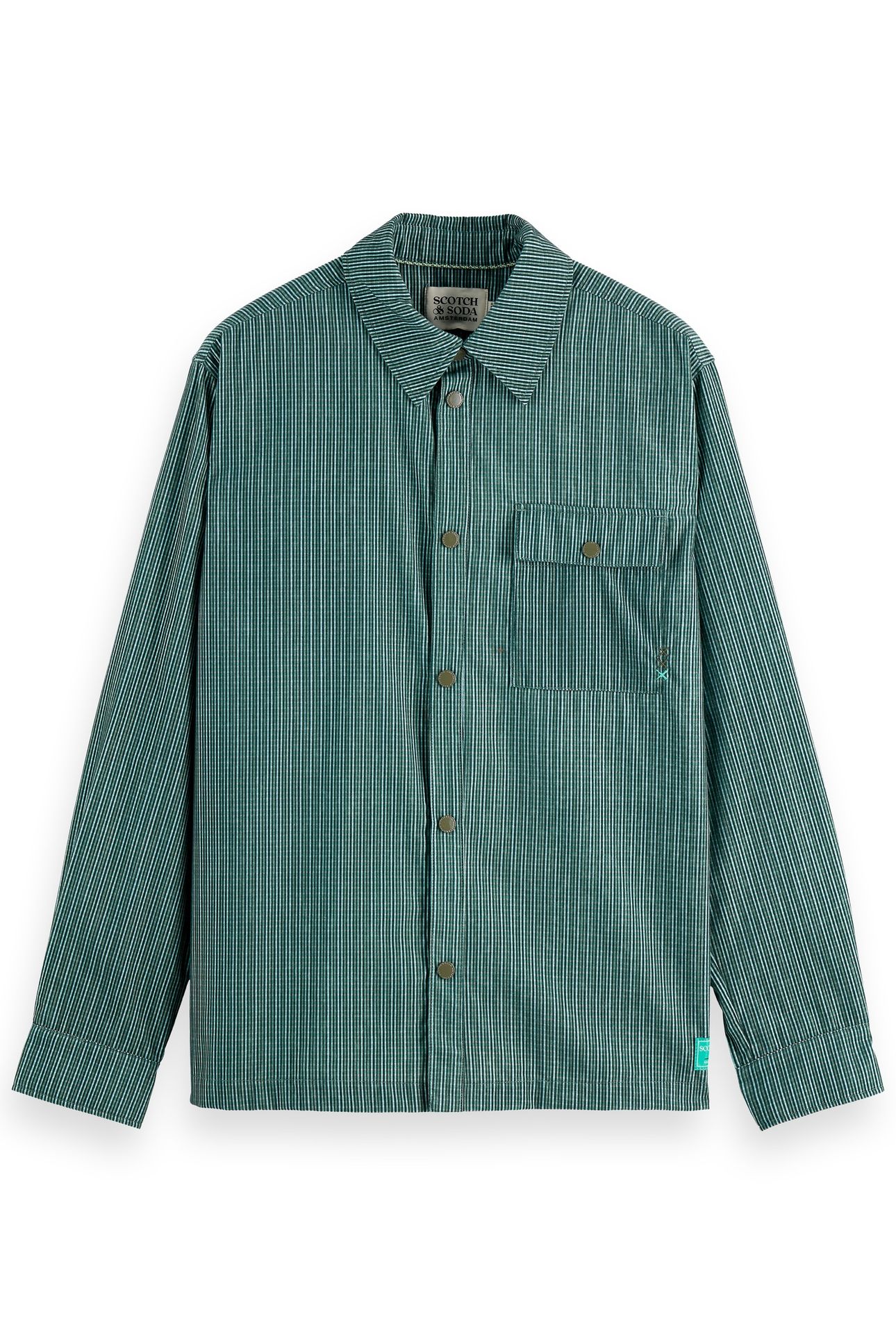 MICRO-CHECK STRUCTURED SHIRT AGATE GREEN MICRO CHECK 4