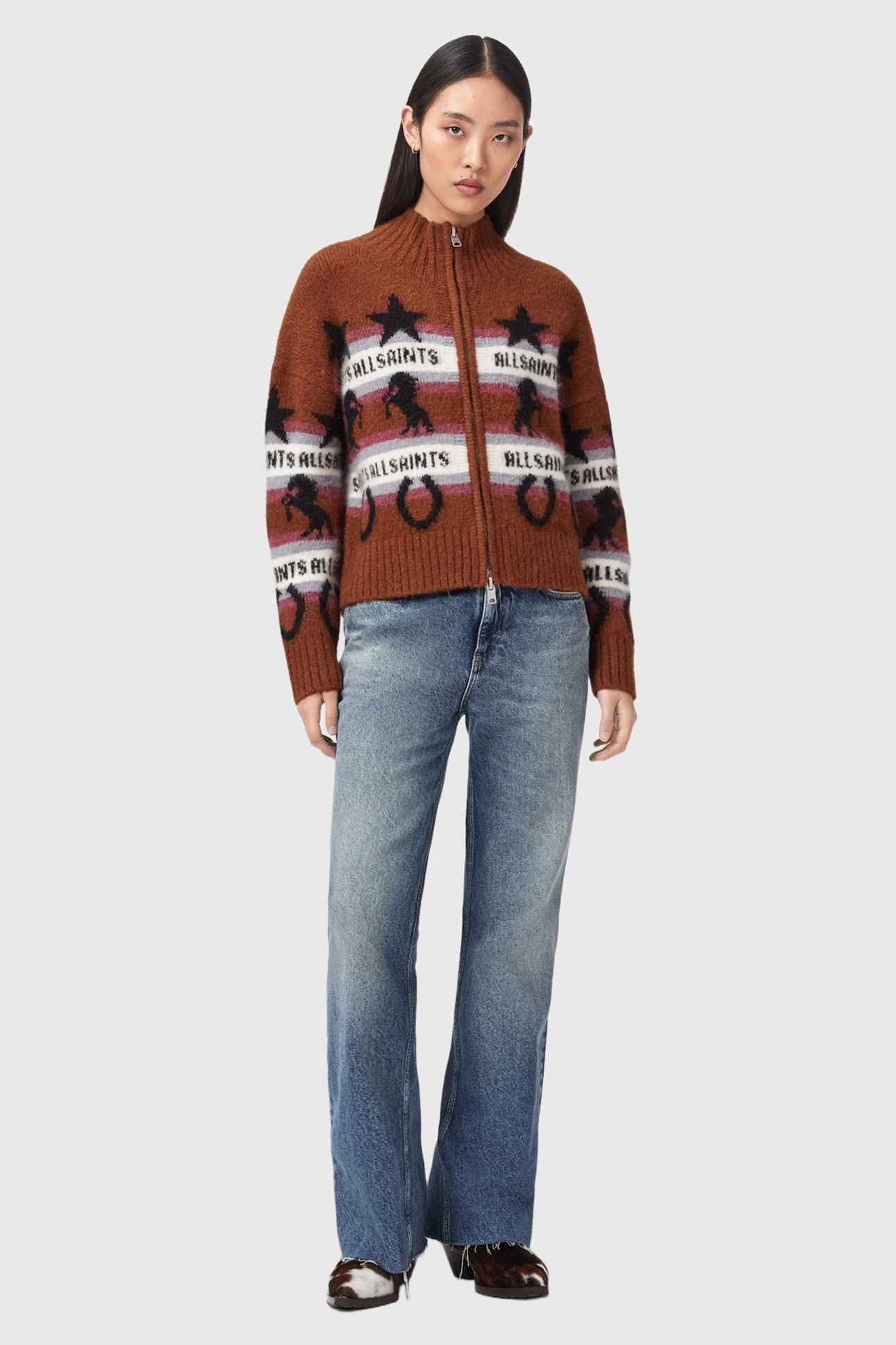 EPONA CARDIGAN COGNAC BROWN 2