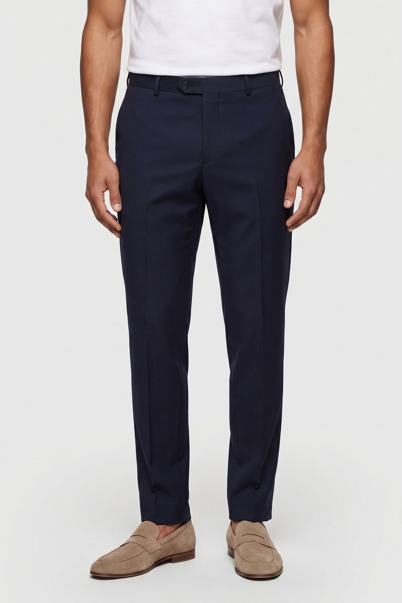 COTTON CLASSIC TROUSERS NAVY 2