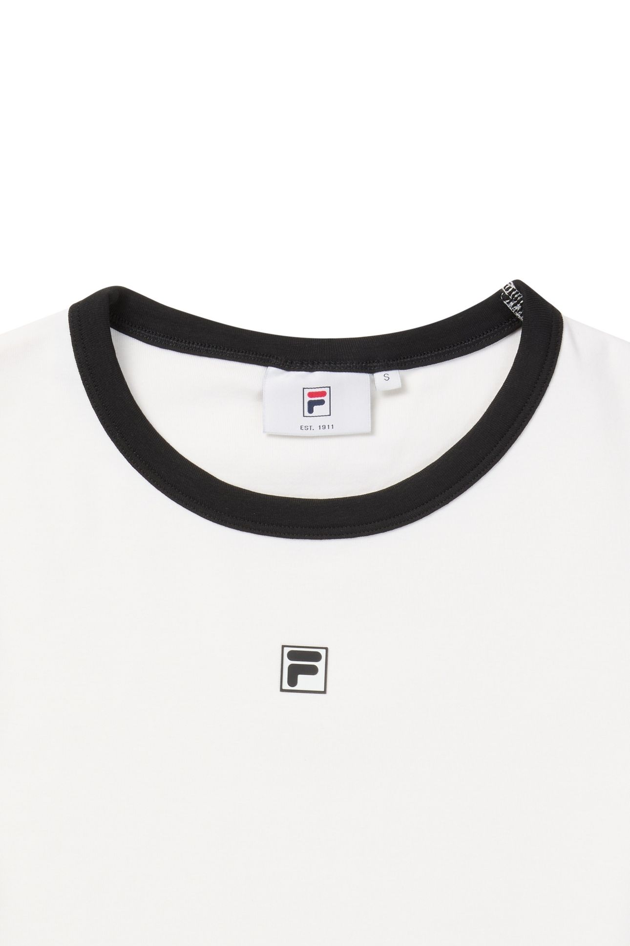 MONTEBENI SLIM LOGO RIB T-SHIRT EGRET 6