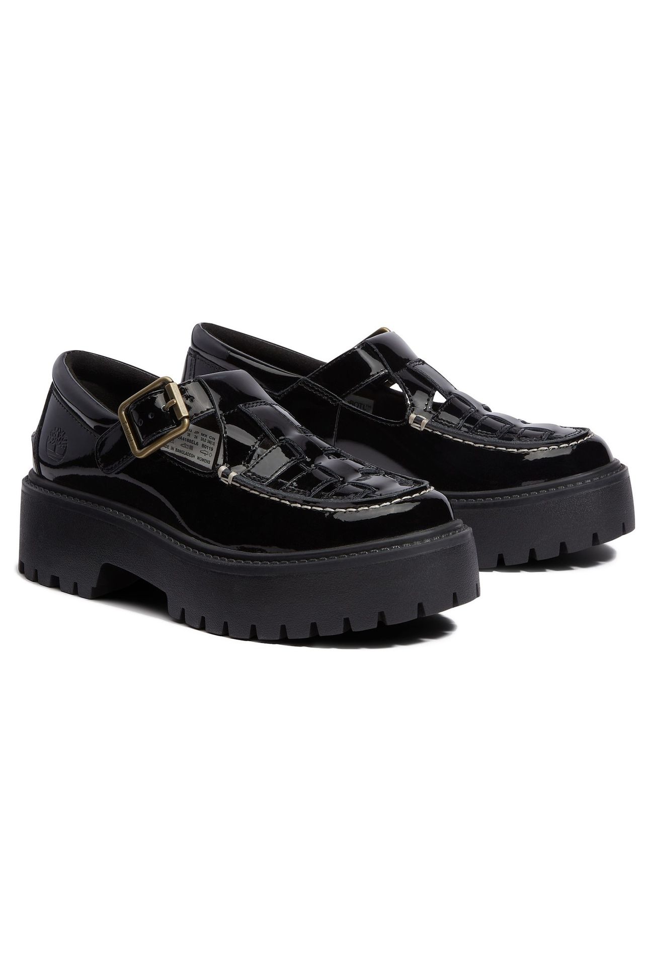 STONE STREET BUCKLE SHOE BLACK PATENT LEATHER 4