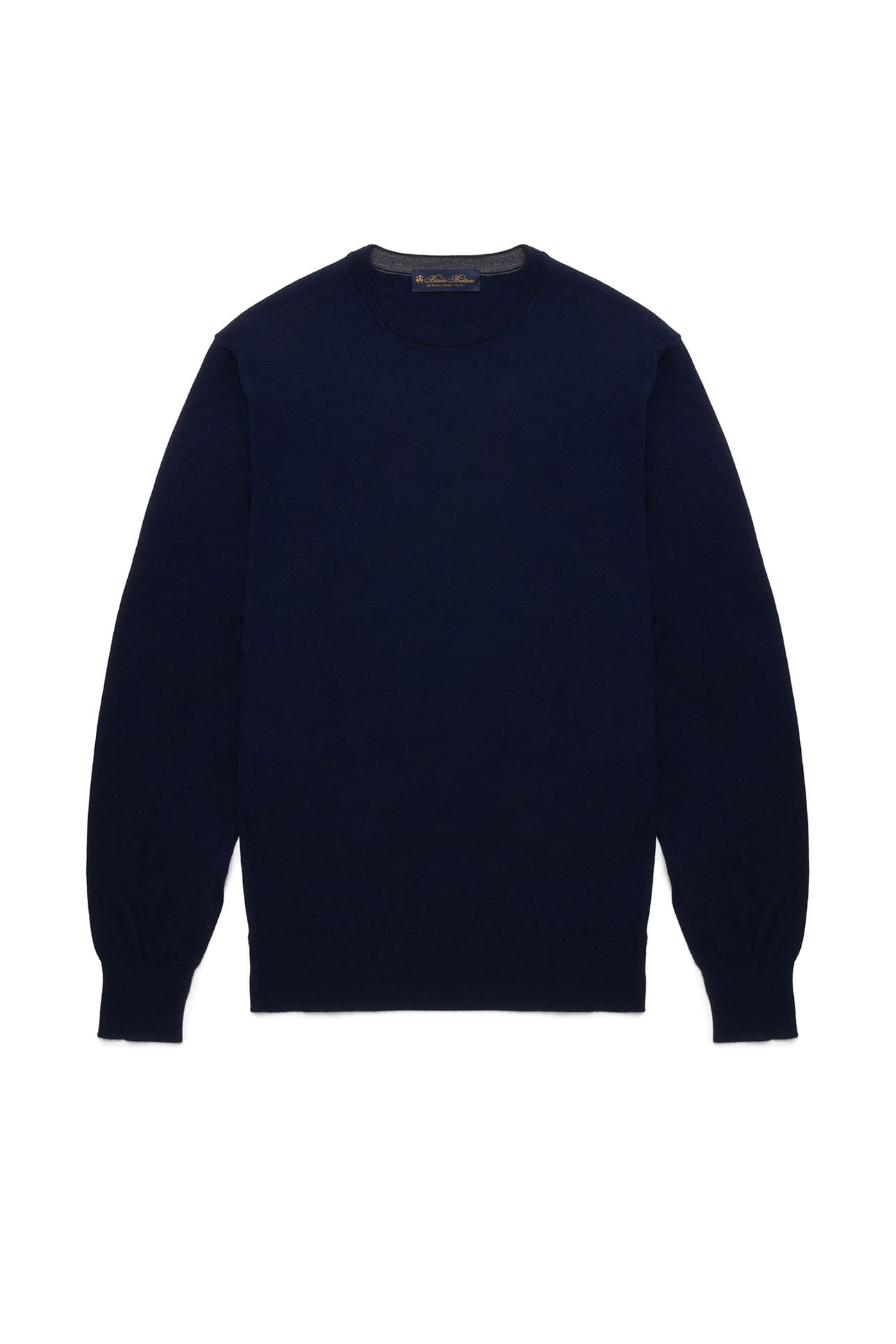 MERINO WOOL CREW-NECK SWEATER NAVY 3