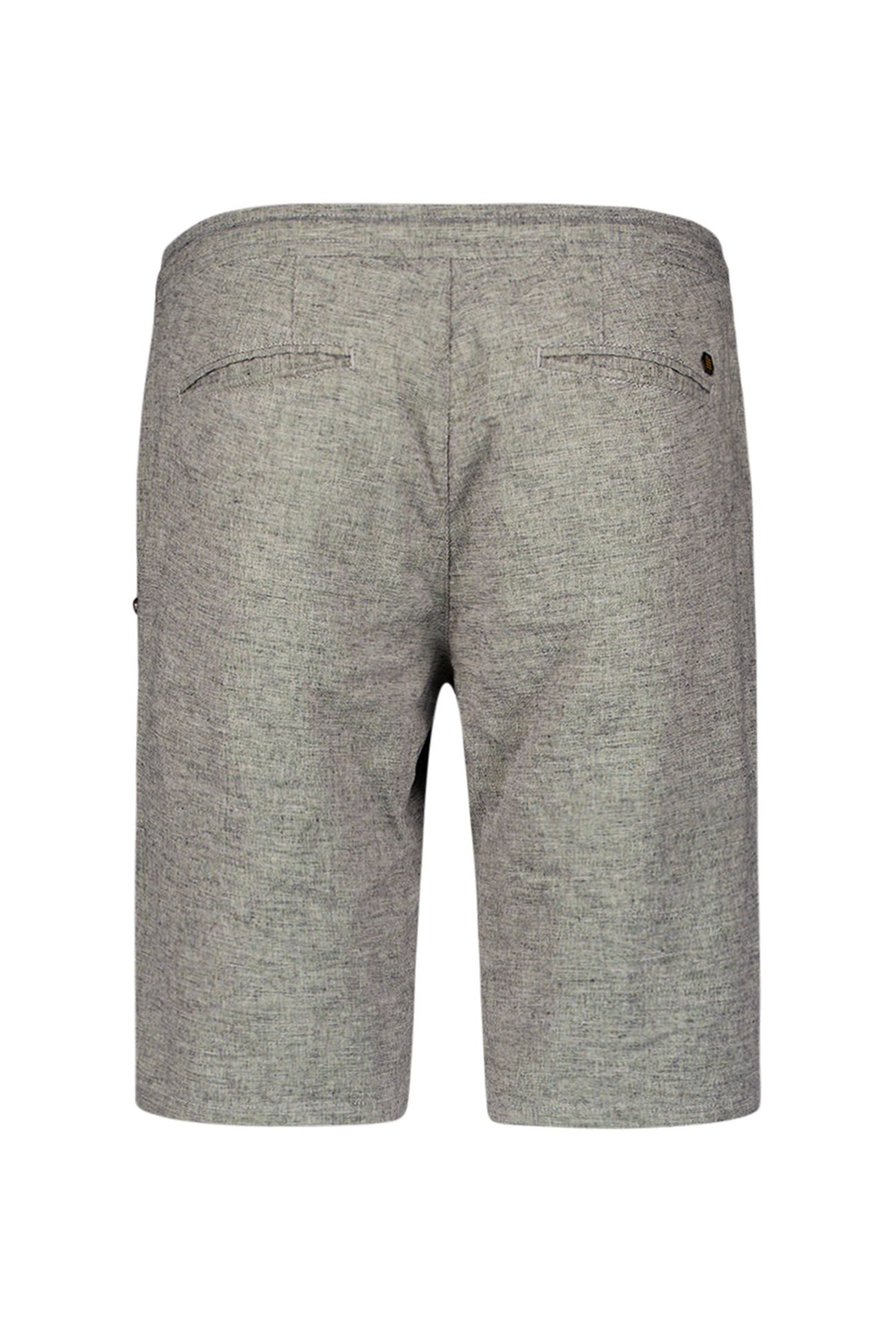 SHORT WITH LINEN MELANGE DEEP BLUE 5