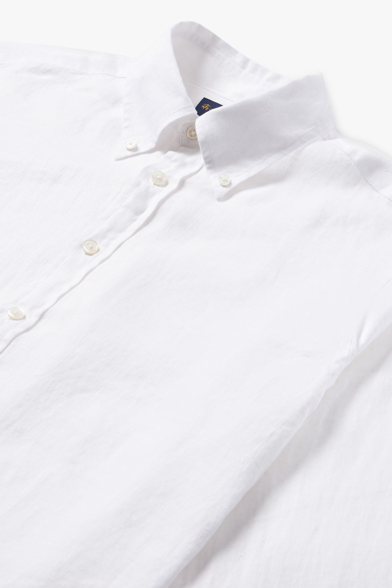 BUTTON DOWN SHIRT LINEN WHITE 4