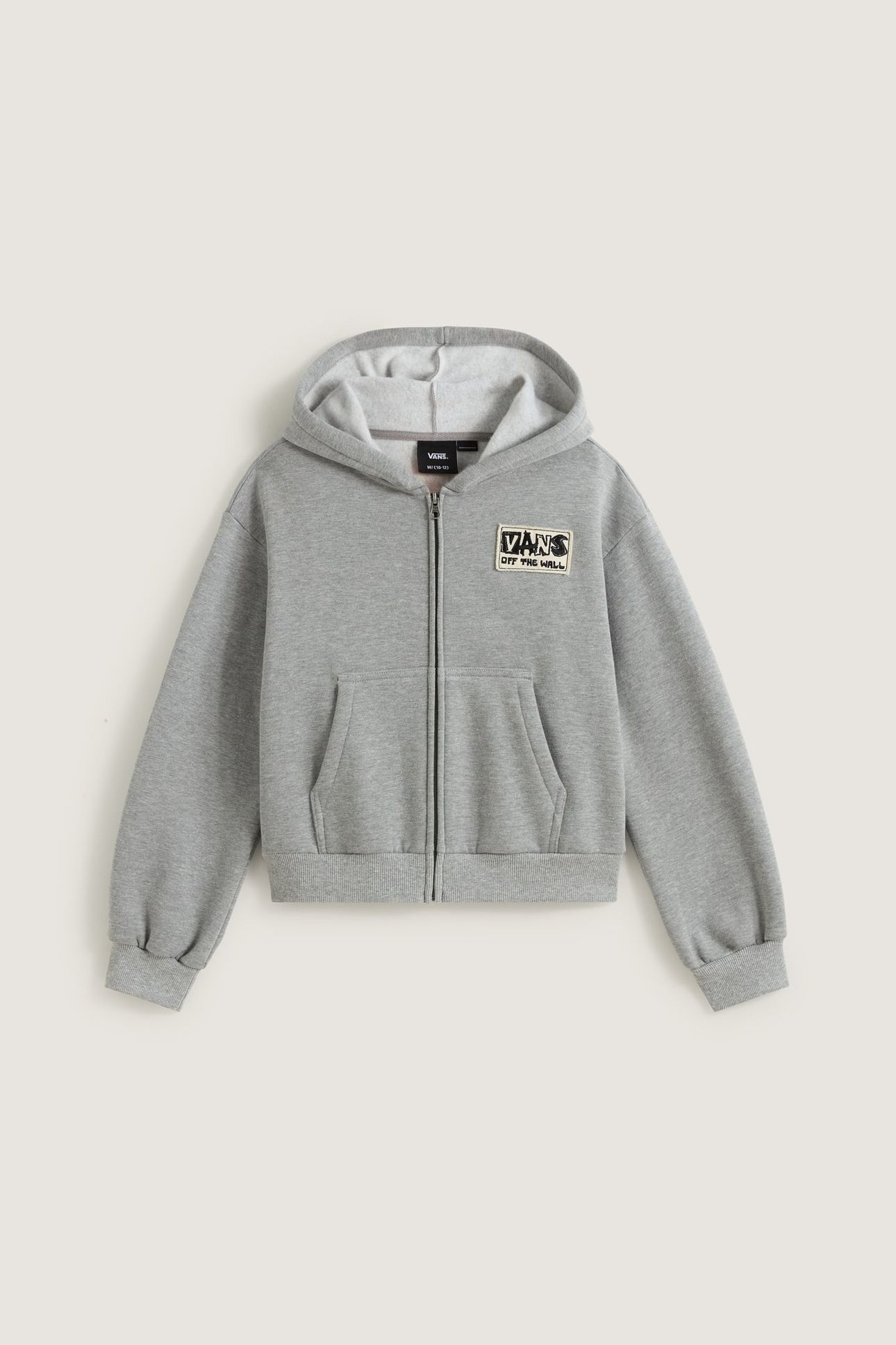 GIRLS VAN-ARCHY LABEL ZIP CEMENT HEATHER 2
