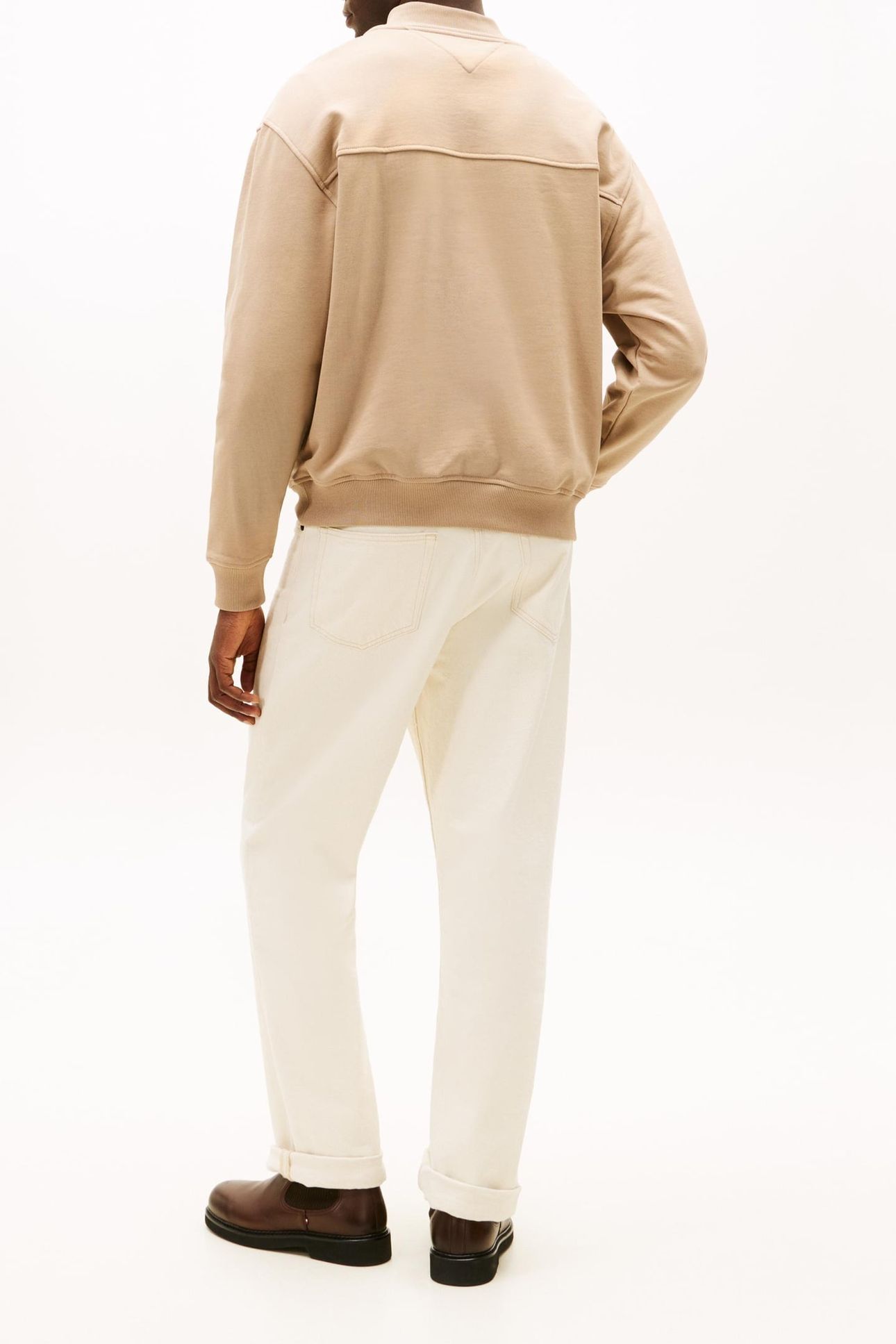 MODERN AGRAPHIC HALF ZIP COASTAL TAUPE 3