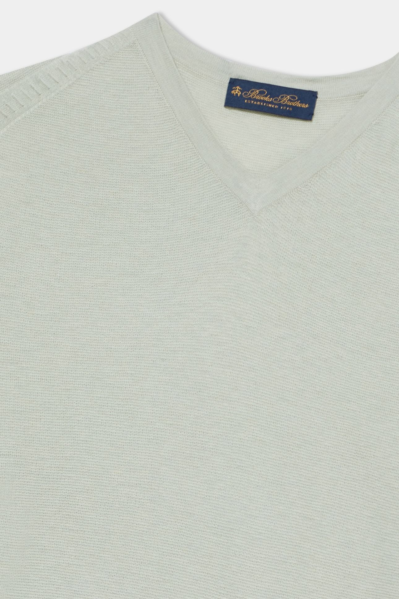 V-NECK ORGANIC COTTON TEAL 4