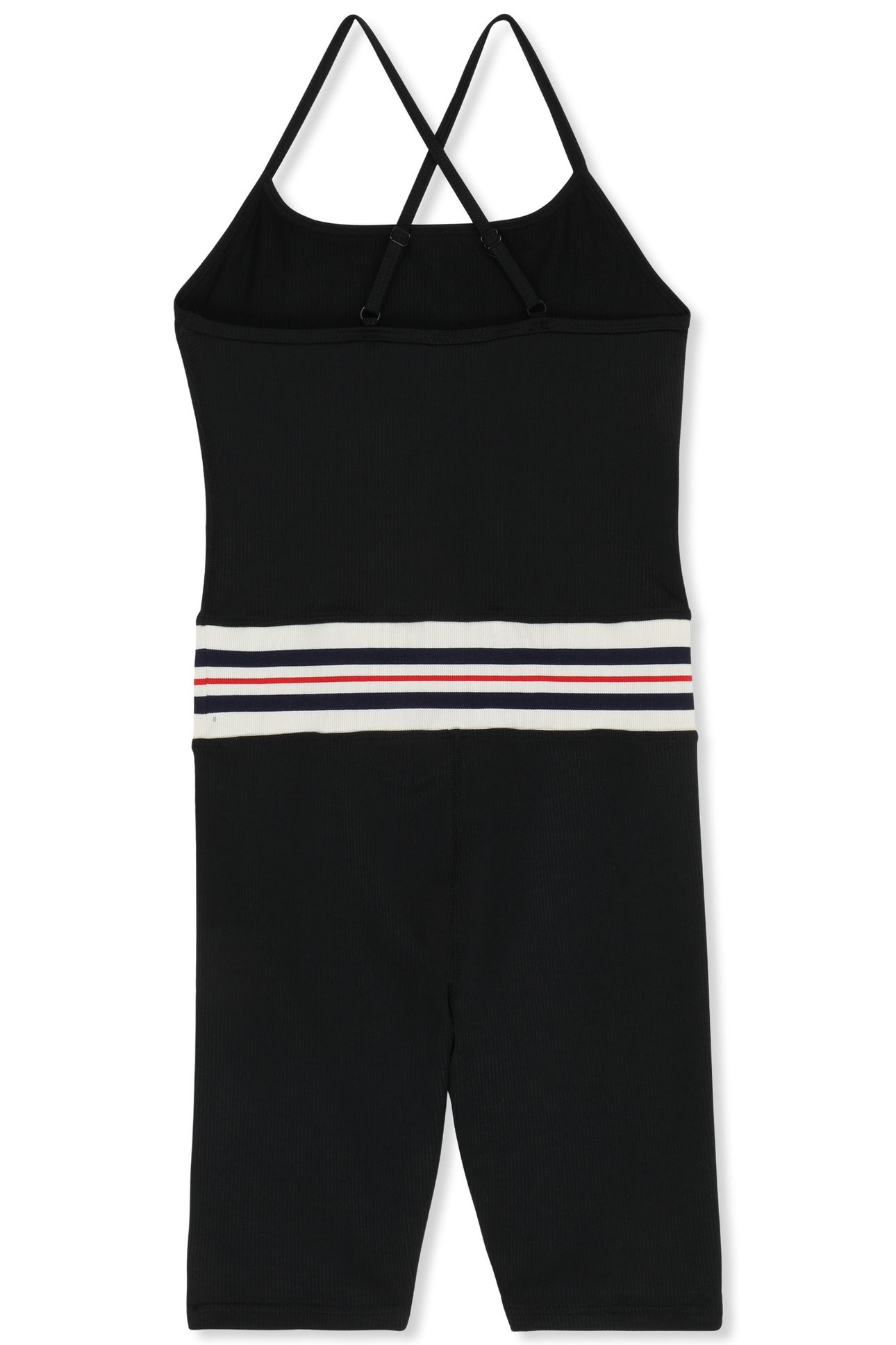 BIENTINA SHORT HERITAGE TAPE ACTIVE JUMPSUIT BLACK 6