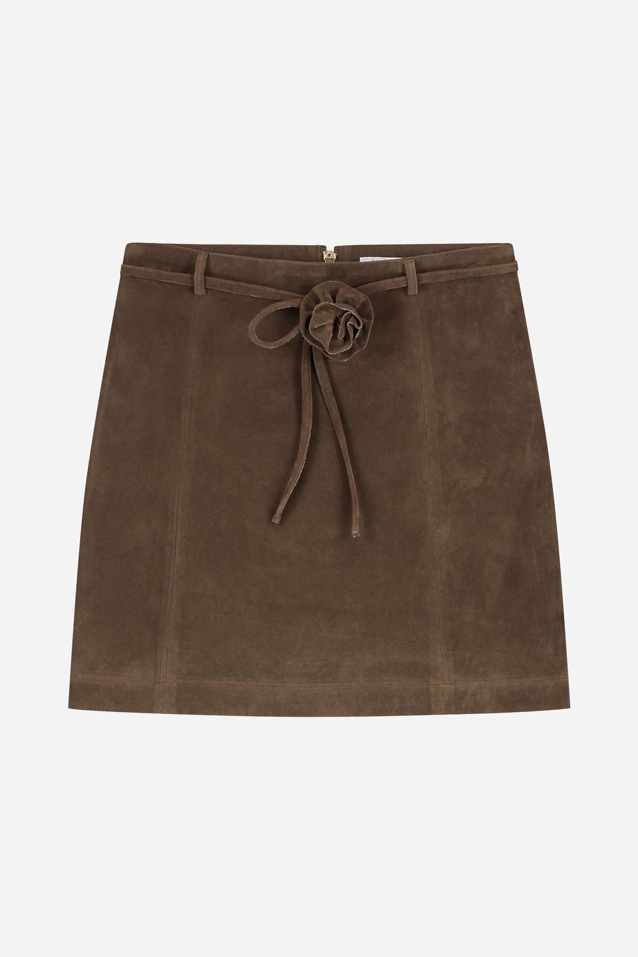 NOUS SOMMES LABELS – PENNIE FAUX SUEDE SKIRT BROWN 5