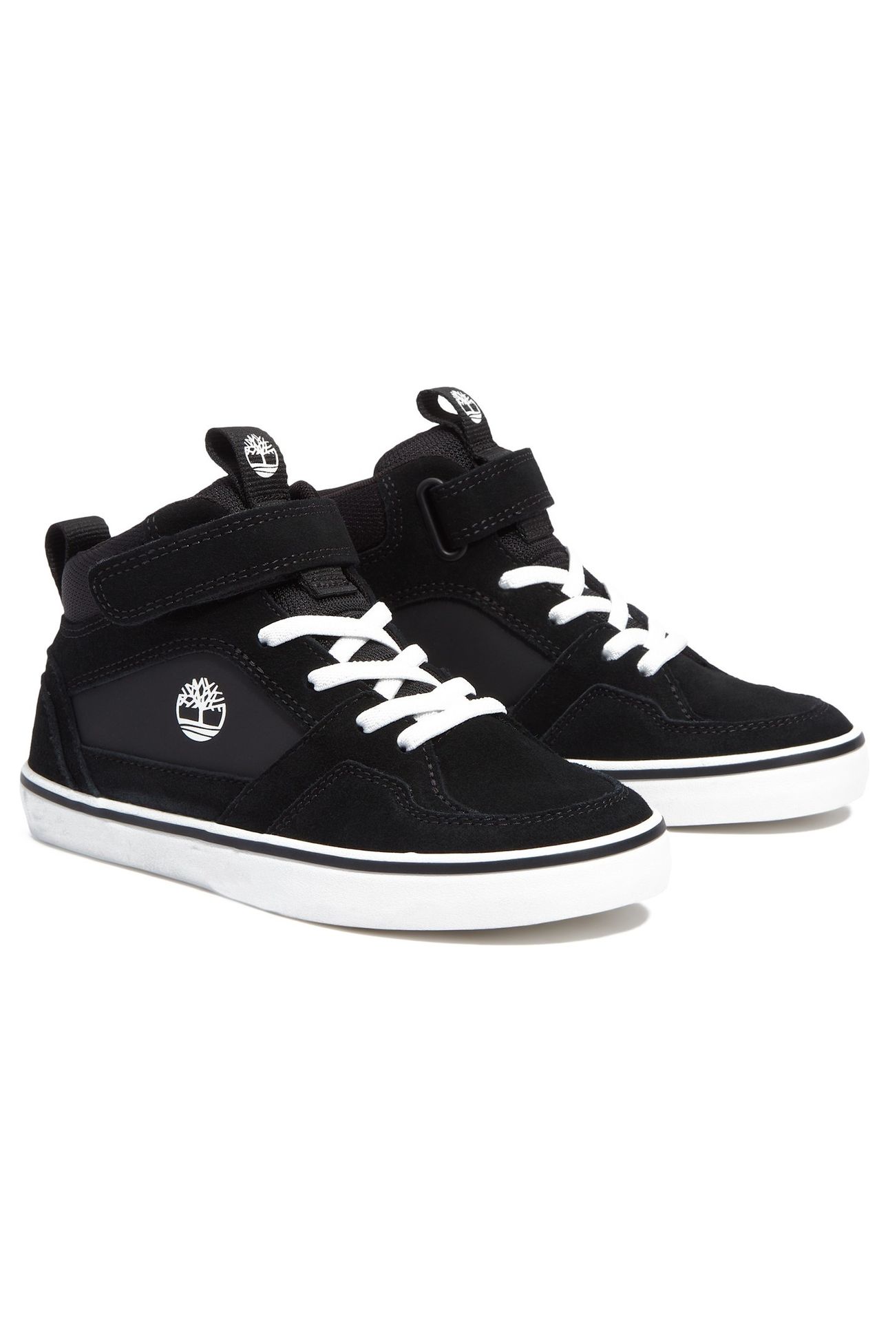 STONE JUMP MID HOOK & LOOP SNEAKER BLACK SUEDE 6