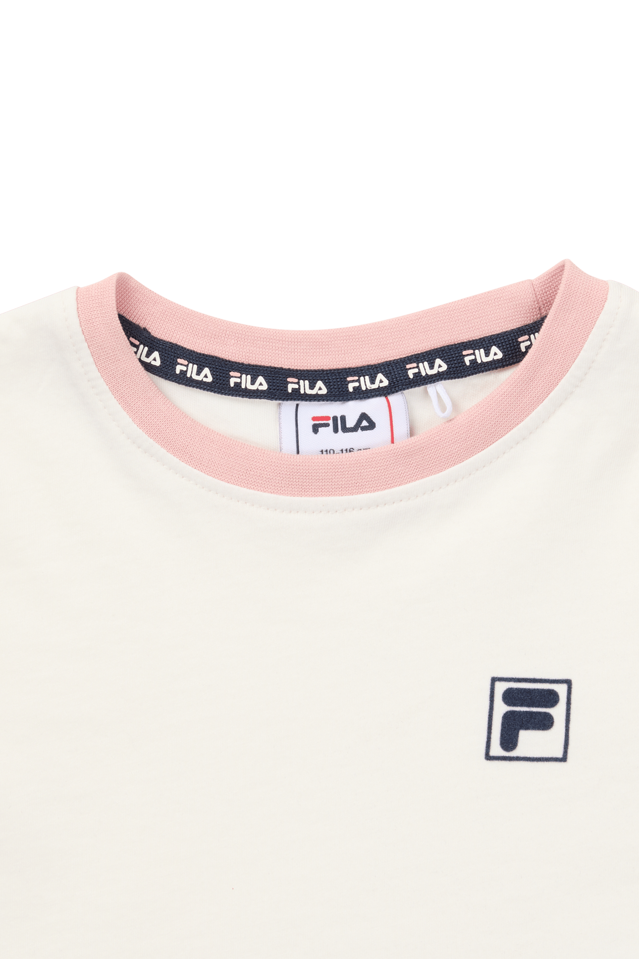 PRATOLINO CROPPED RINGER T-SHIRT EGRET-MELLOW ROSE 2