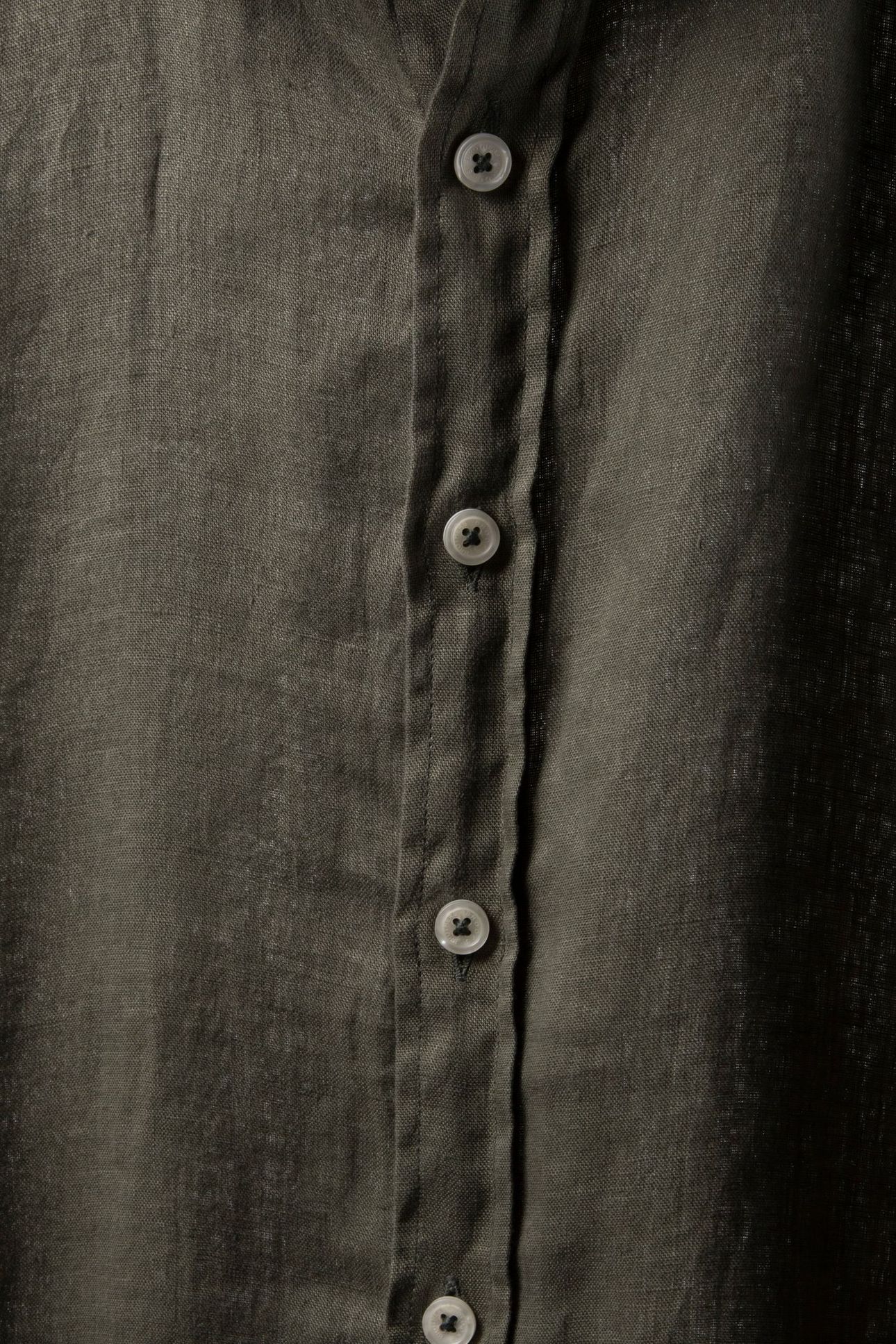 CLASSIC COLLAR SHIRT LINEN BROWN 6