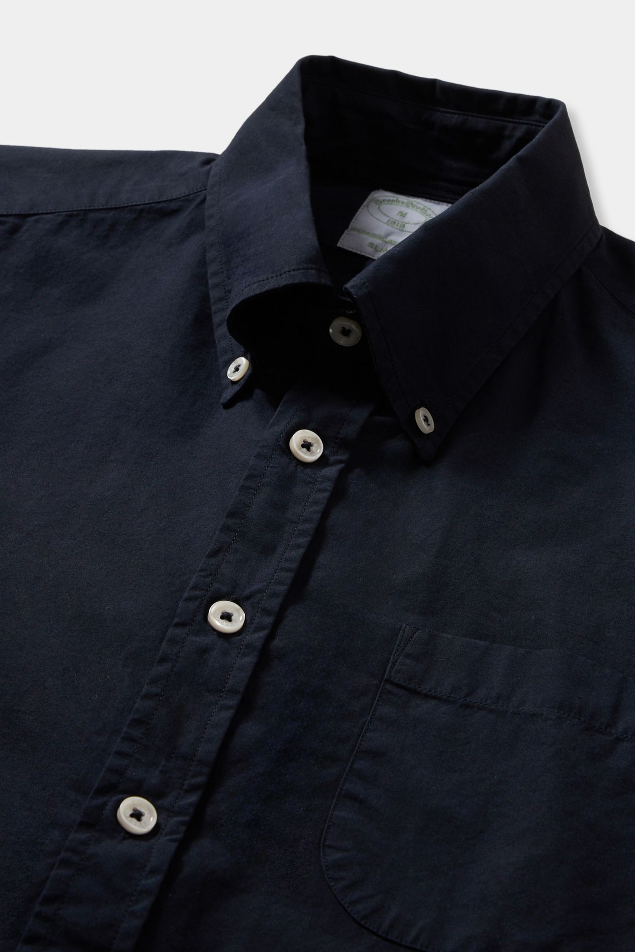 BUTTON-DOWN SHIRT W/POCKET COTTON NAVY 4