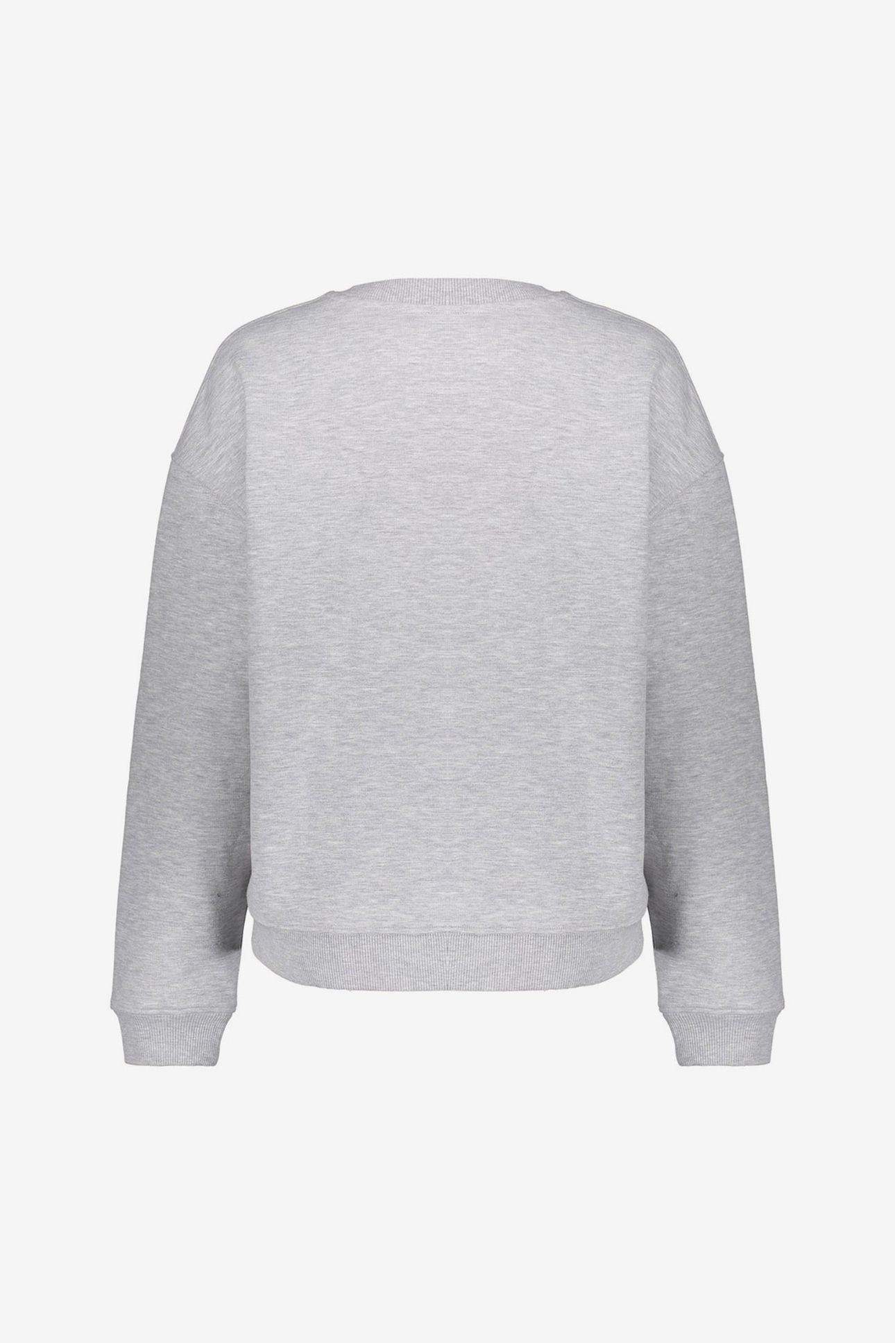 SWEATER L'ATELIER TOWELING GREY MELANGE/FUCHSIA 2