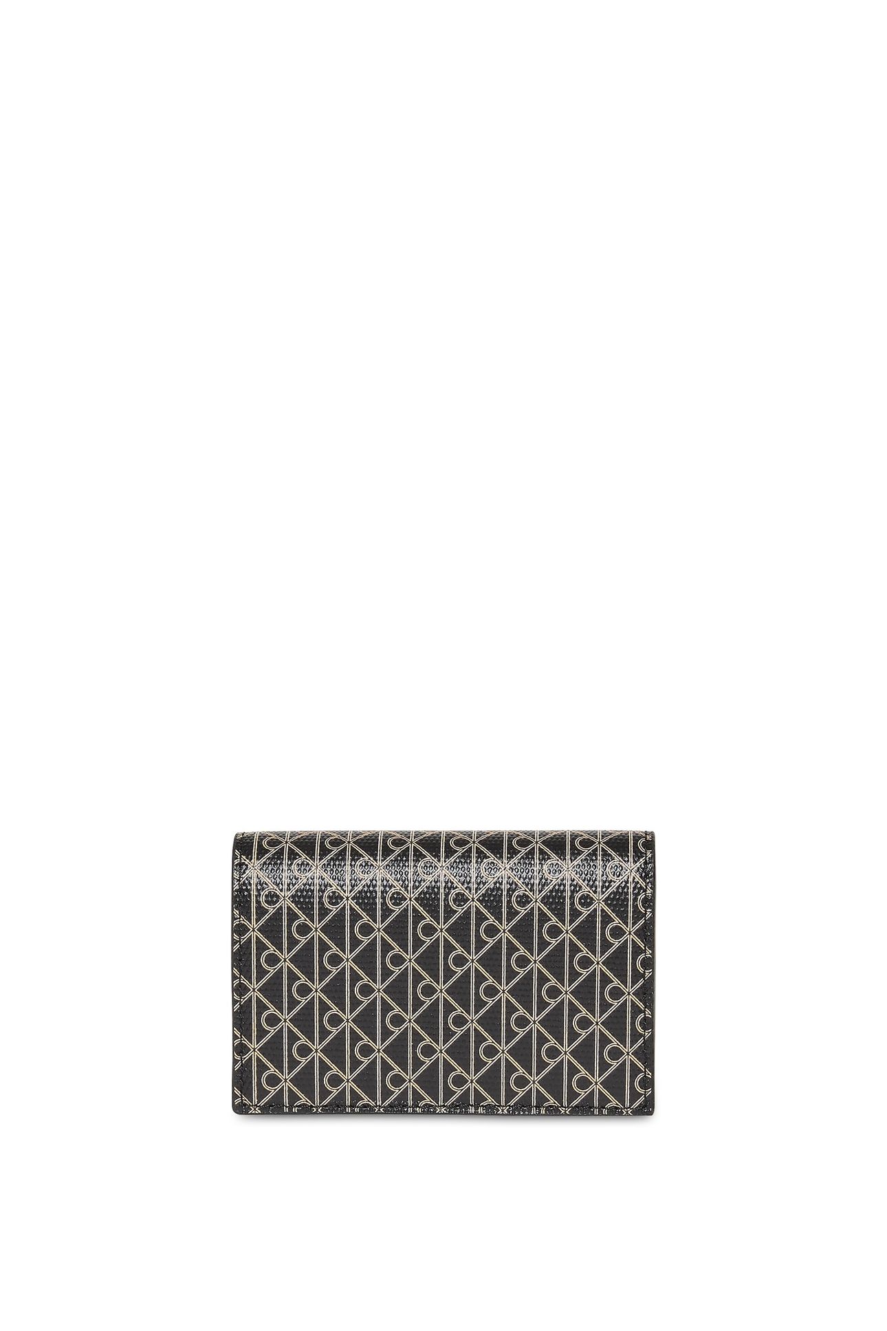 EMBLEM ACCORDION CARDHOLDER BLACK AOP 4