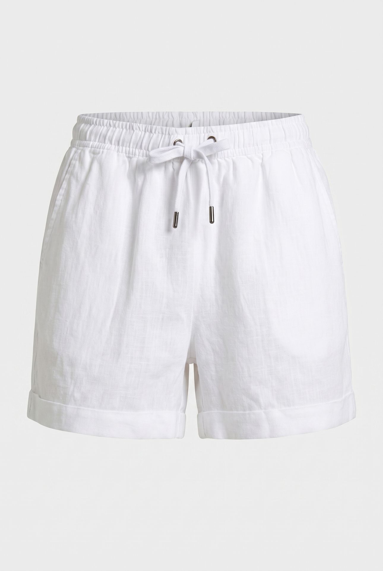 LINEN DRAWSTRING SHORT WHITE 3
