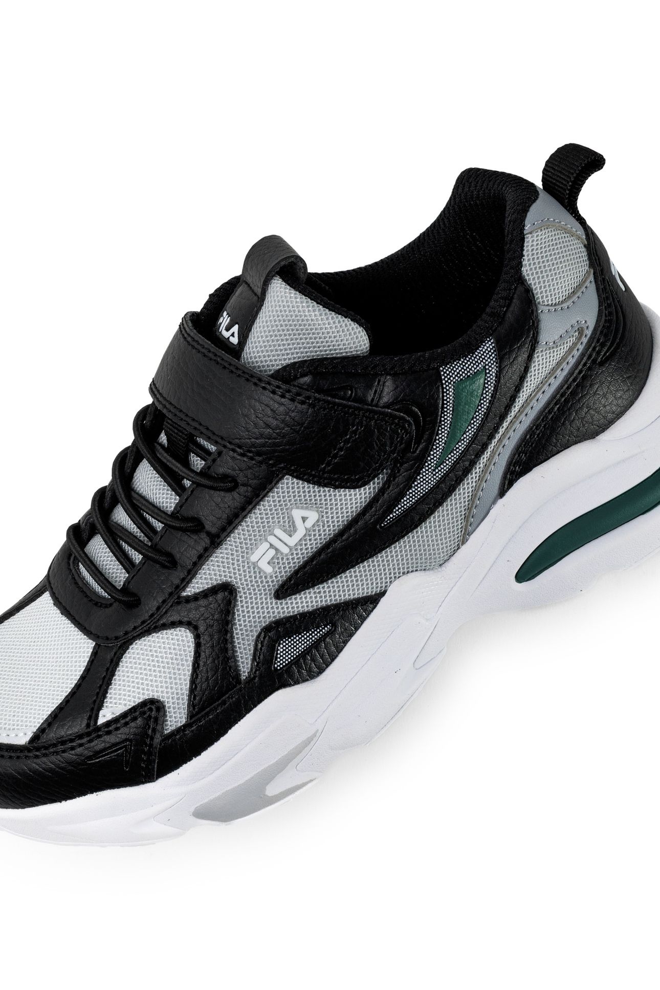 MADRUN VELCRO KIDS BLACK-POSY GREEN 3
