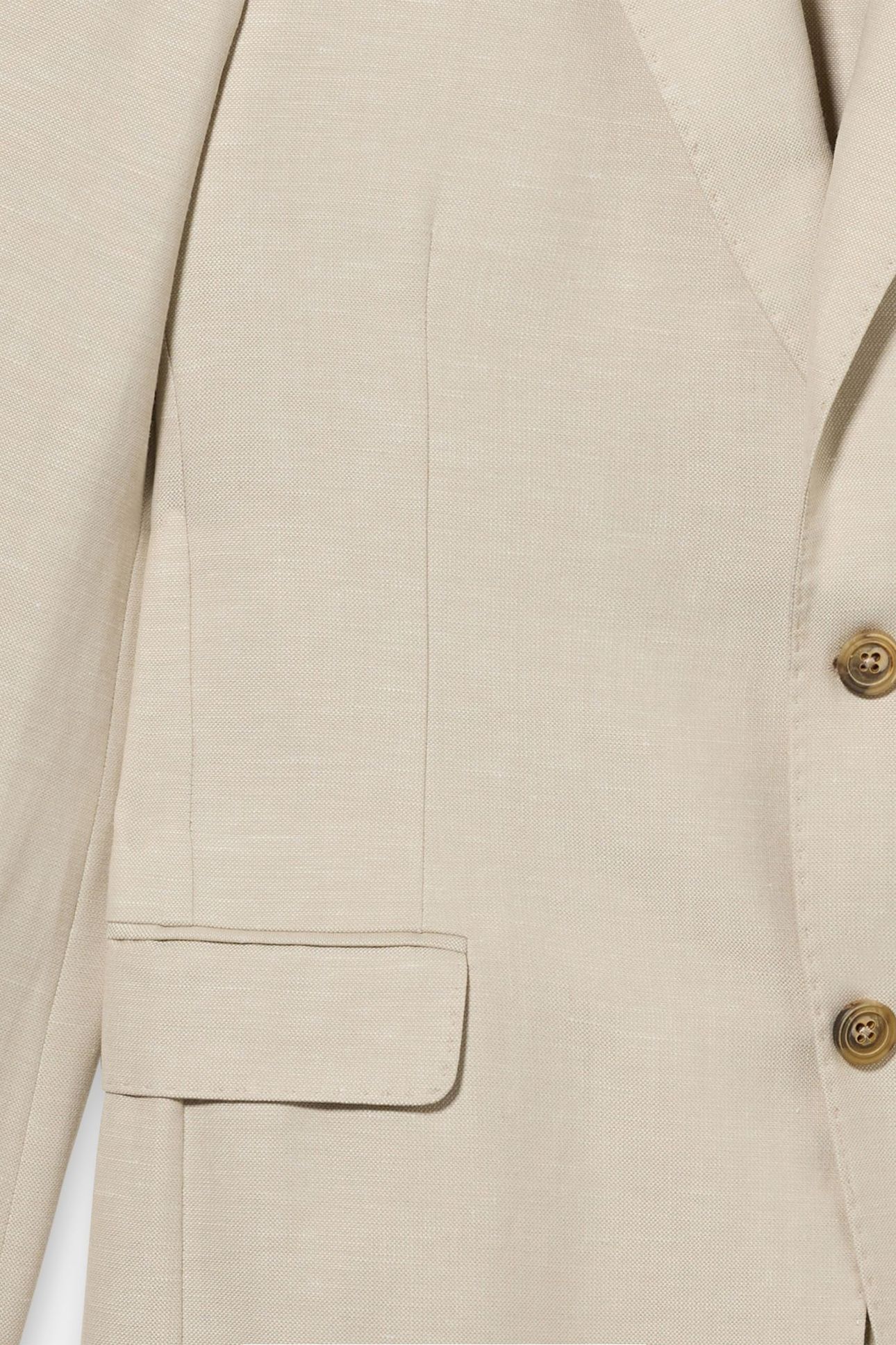 JACKET REGULAR LINING LINEN NATURAL 4