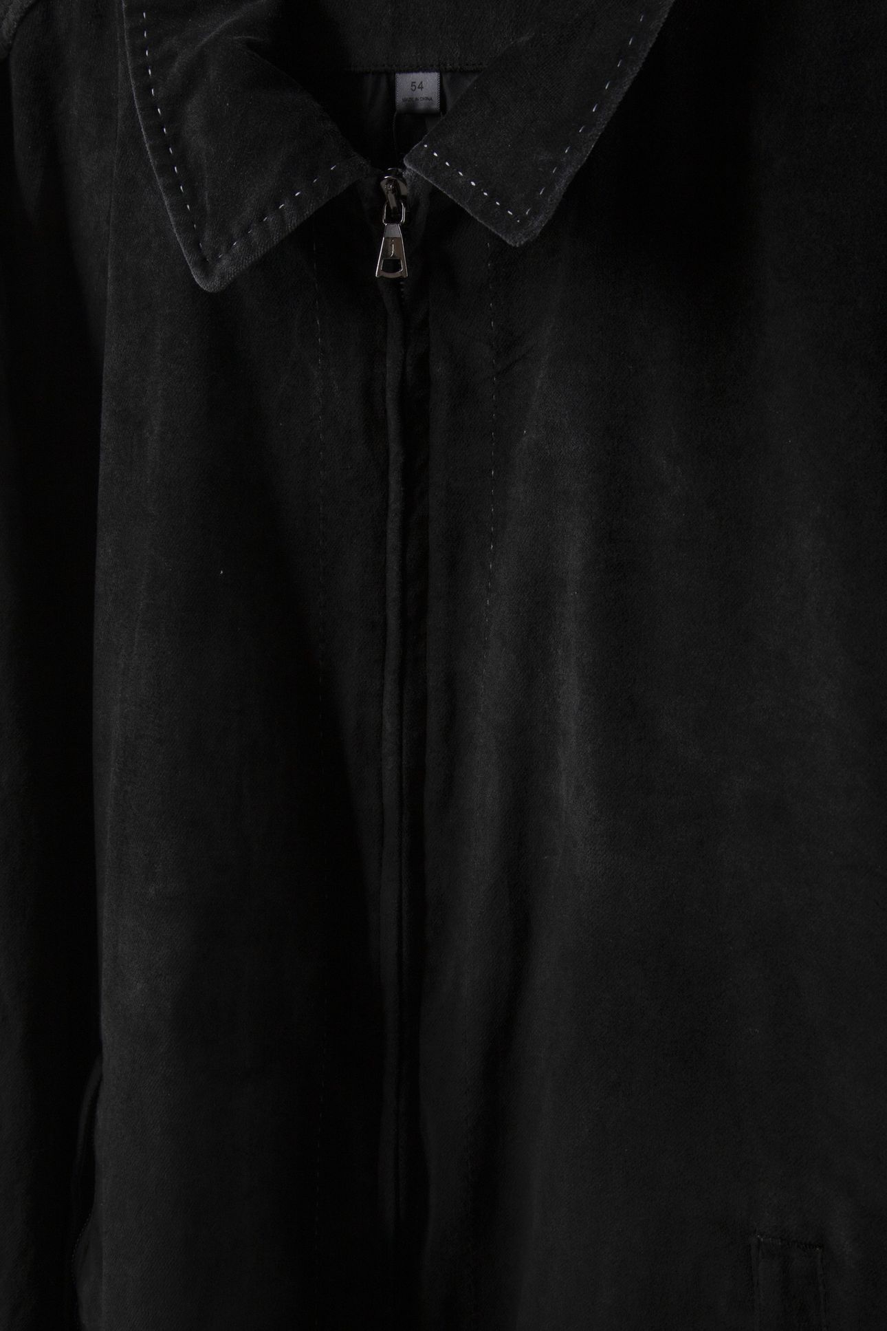 DUNDY JACKET - ZIP CLOSURE VELVET JACKET CHARCOAL 4