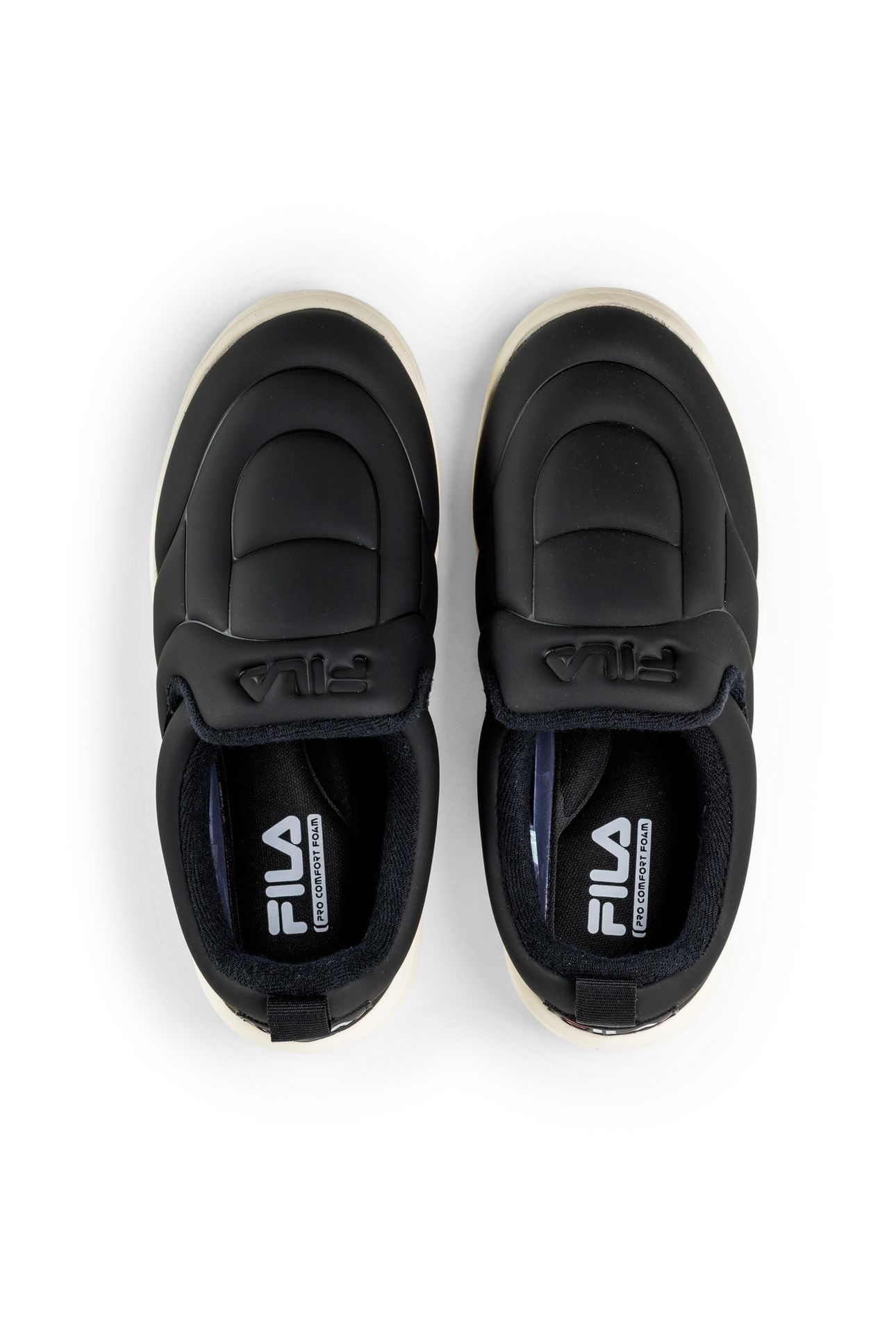 SUPERBUBBLE SLIPON WMN BLACK-ANTIQUE WHITE 5
