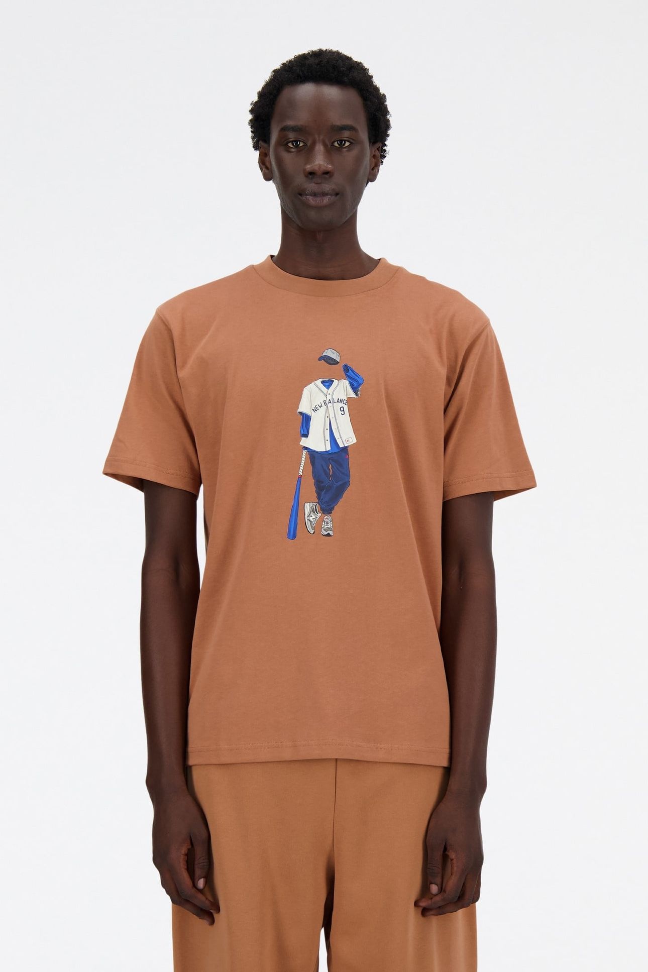 ATHLETICS BASEBALL T-SHIRT WALNUT 1