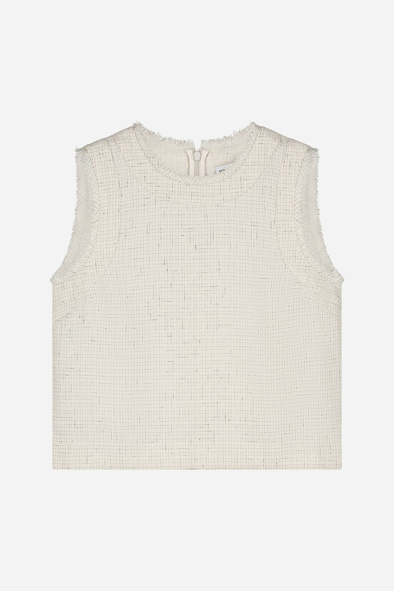 NOUS SOMMES LABELS – PATTIE TWEED TOP WHITE 4