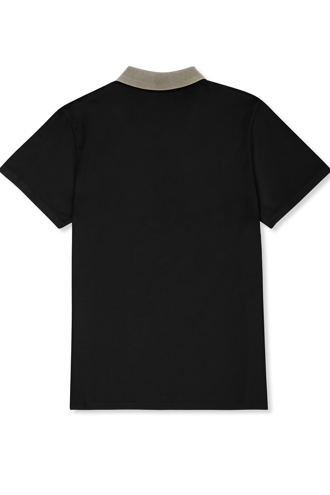 SAGANO RELAXED TAPED POLO SHIRT BLACK 5