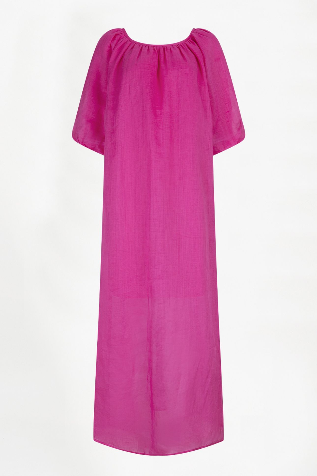 TILDA OPEN BACK DETAILED MAXI DRESS FUCHSIA PINK 3