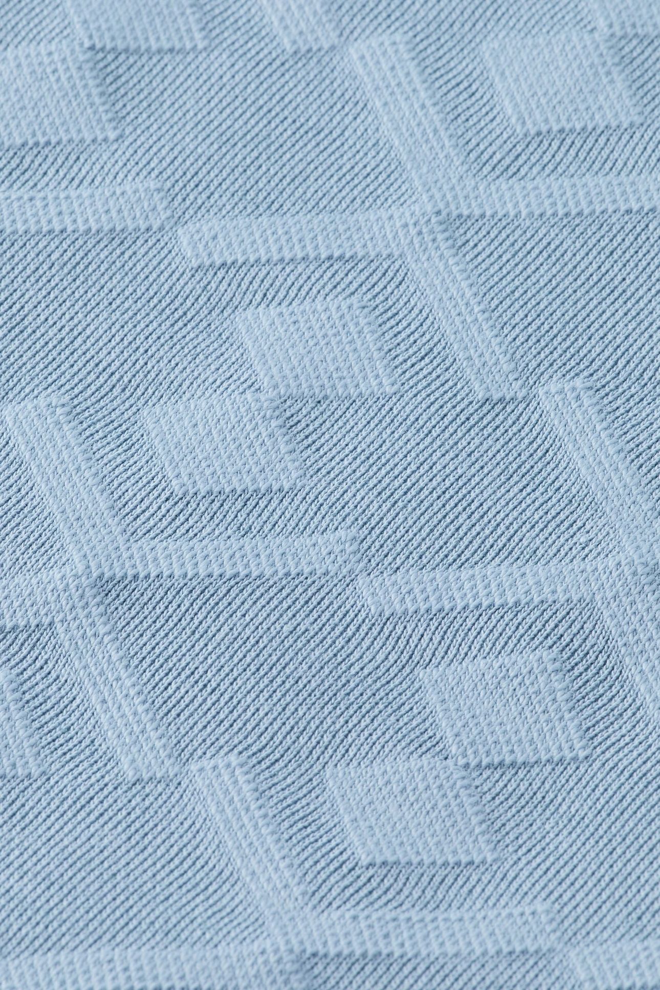 JACQUARD TERRY HOODIE FADED DENIM 7