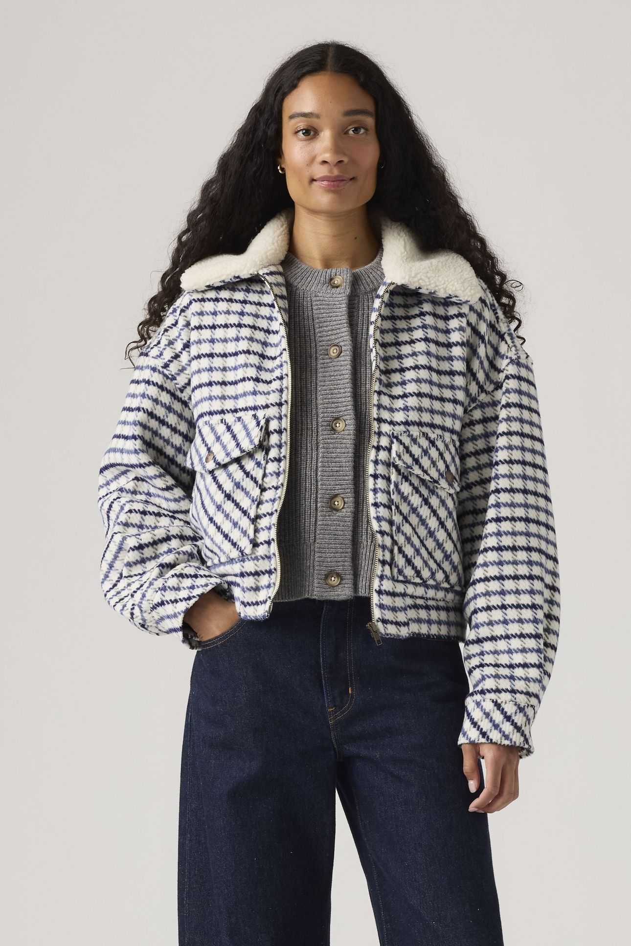 SHRUNKEN '90S WOOL TRUCKER JACKET 1
