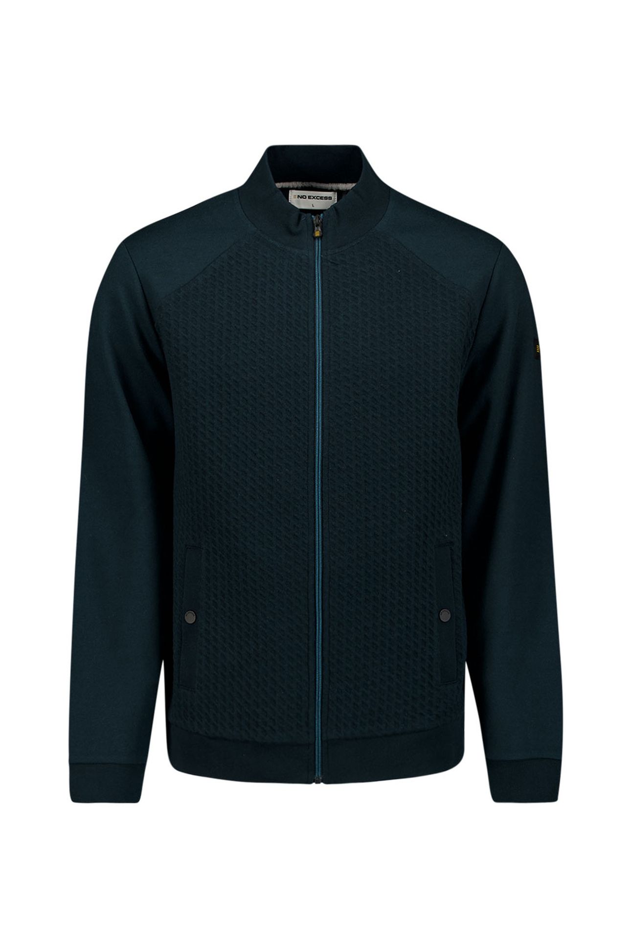 SWEATER FULL ZIPPER JACQUARD MIX NIGHT 5