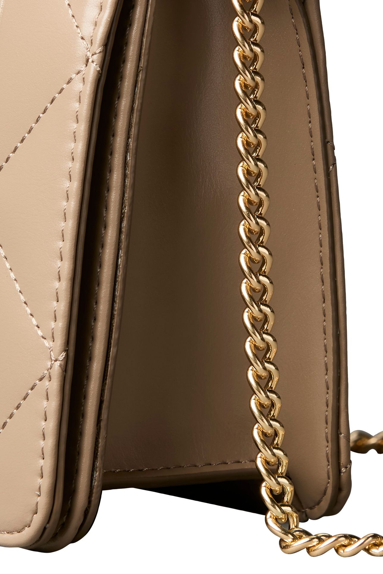 QUILTED MINI CHAIN BAG DESERT TAUPE 4