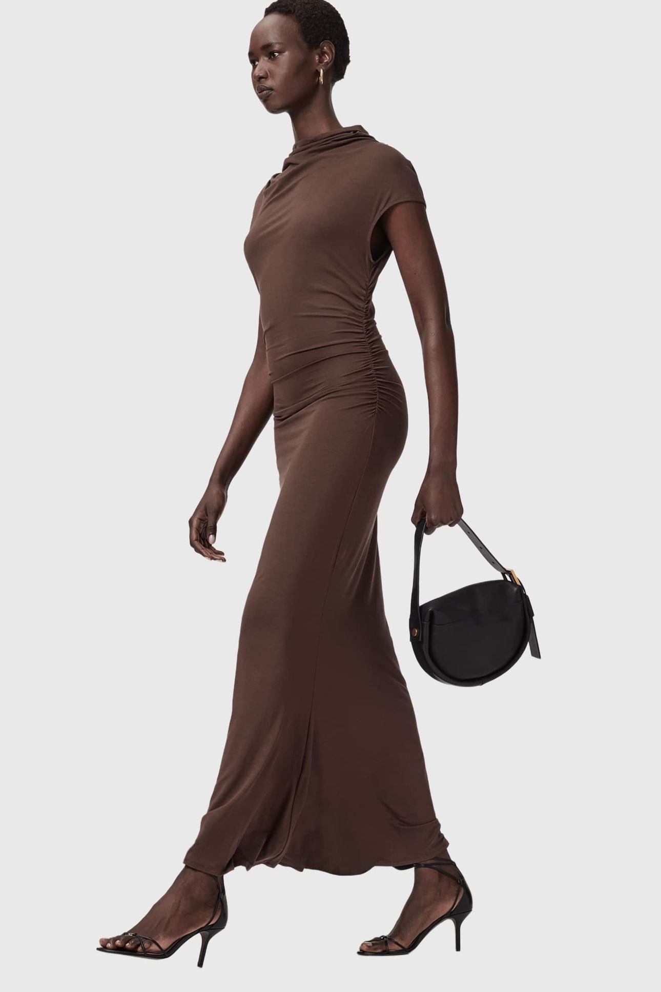 SELENA DRESS BITTER BROWN 5