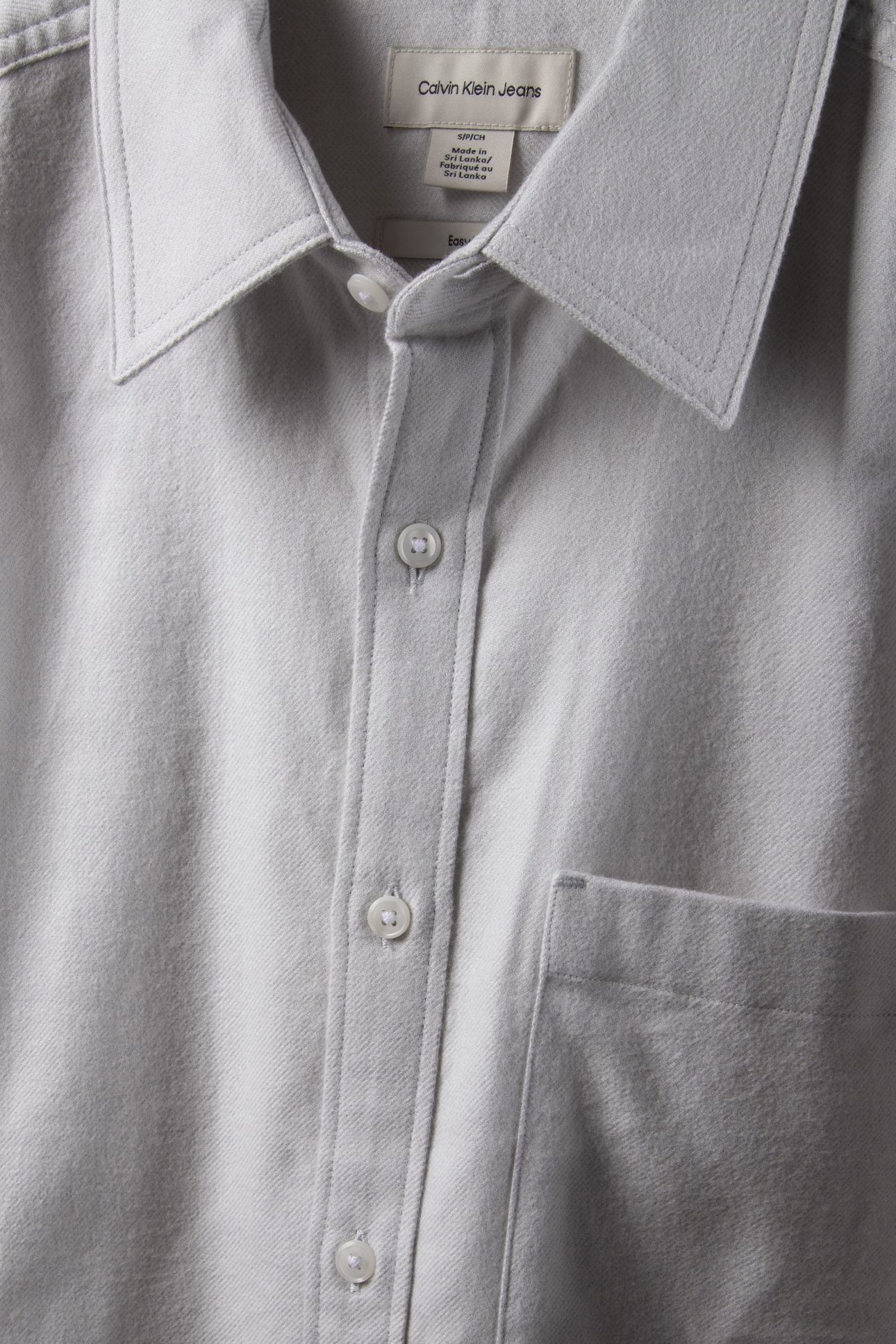 LS MELANGE FLANNEL SHIRT HARBOR MIST 4